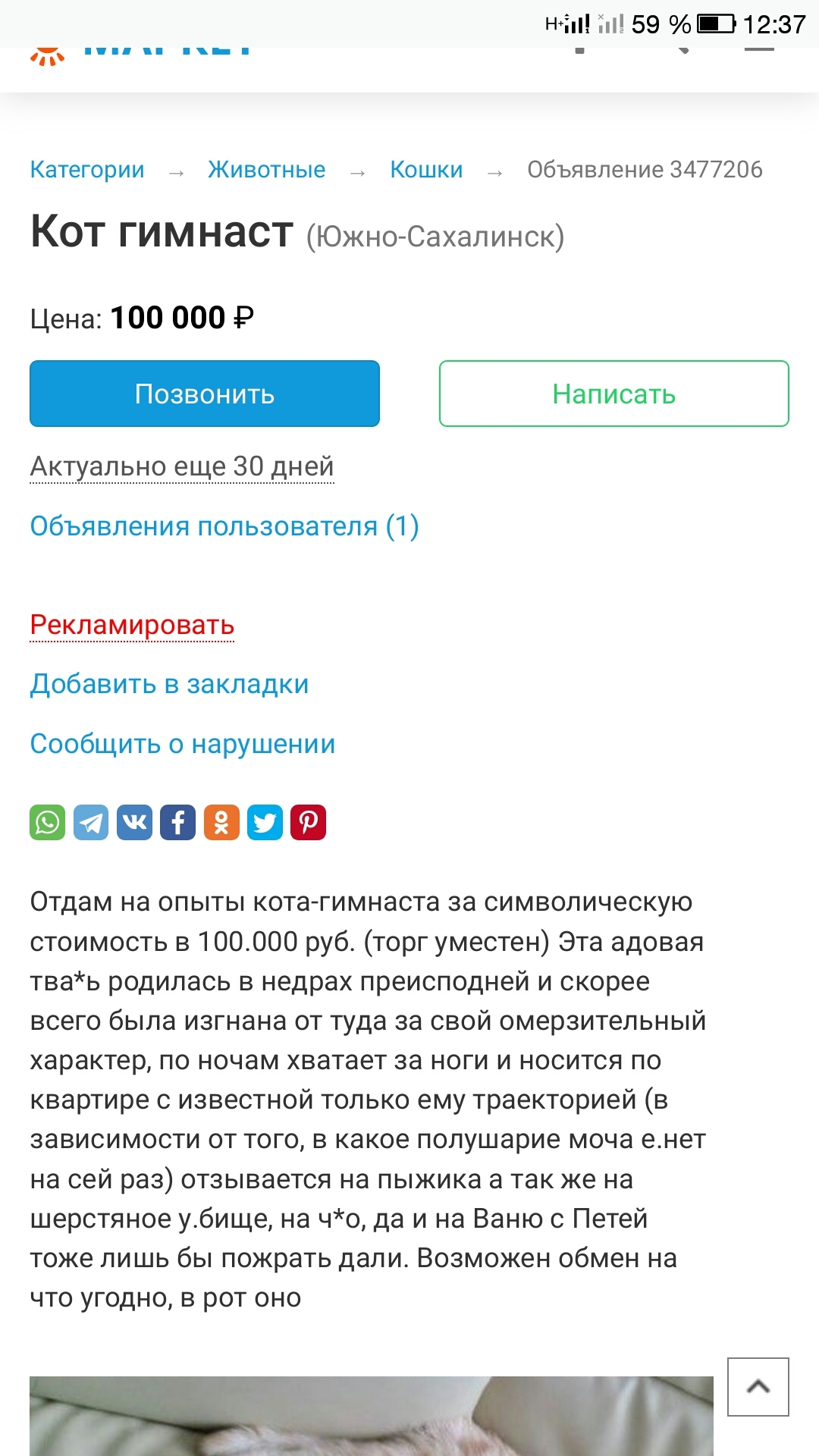 Сахком тымовское объявления