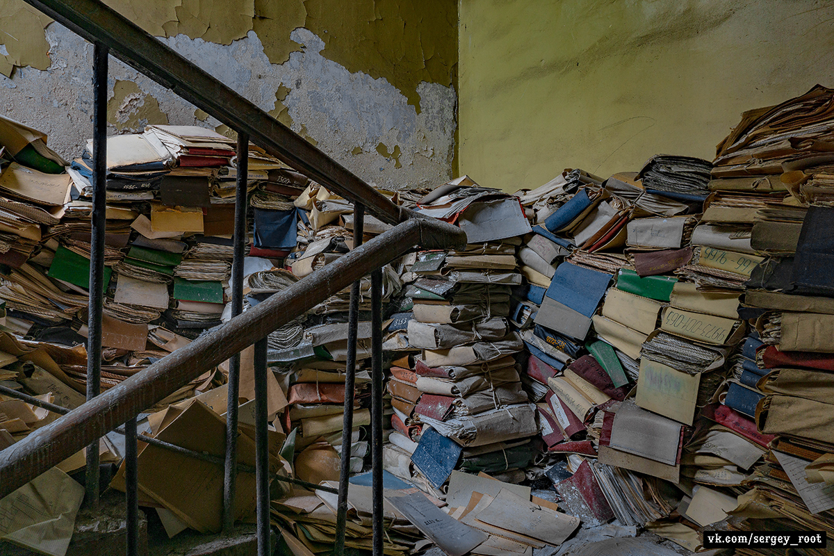 Abandoned archive building - My, Abandoned, Collapse of the USSR, the USSR, Vladimir region, Longpost, The photo