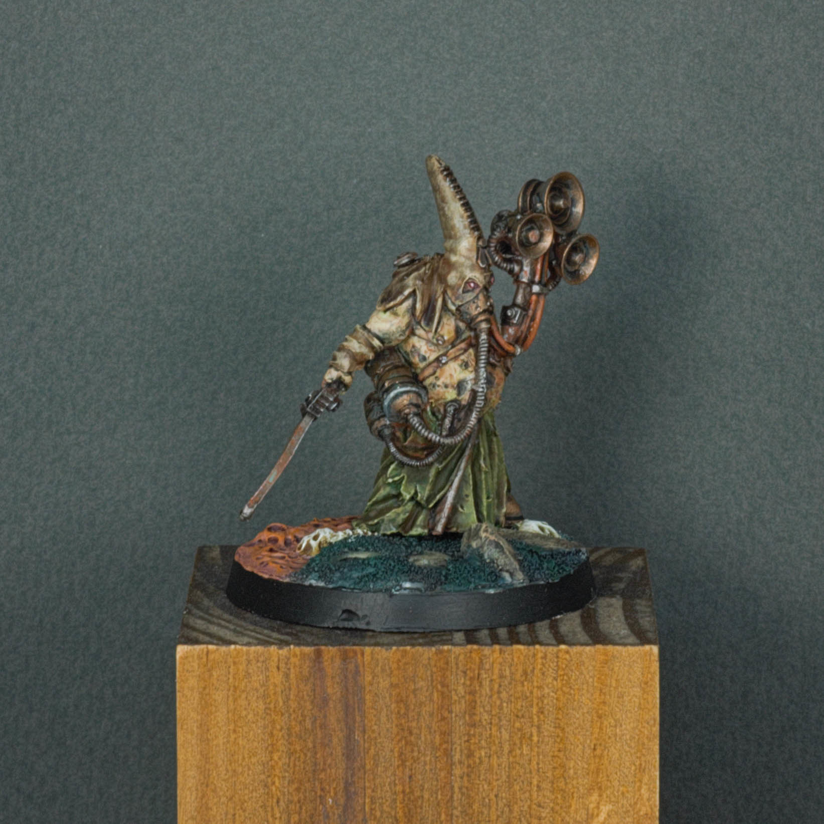 blank herald of Nurgle - My, Warhammer 40k, Painting miniatures, Desktop wargame, Longpost