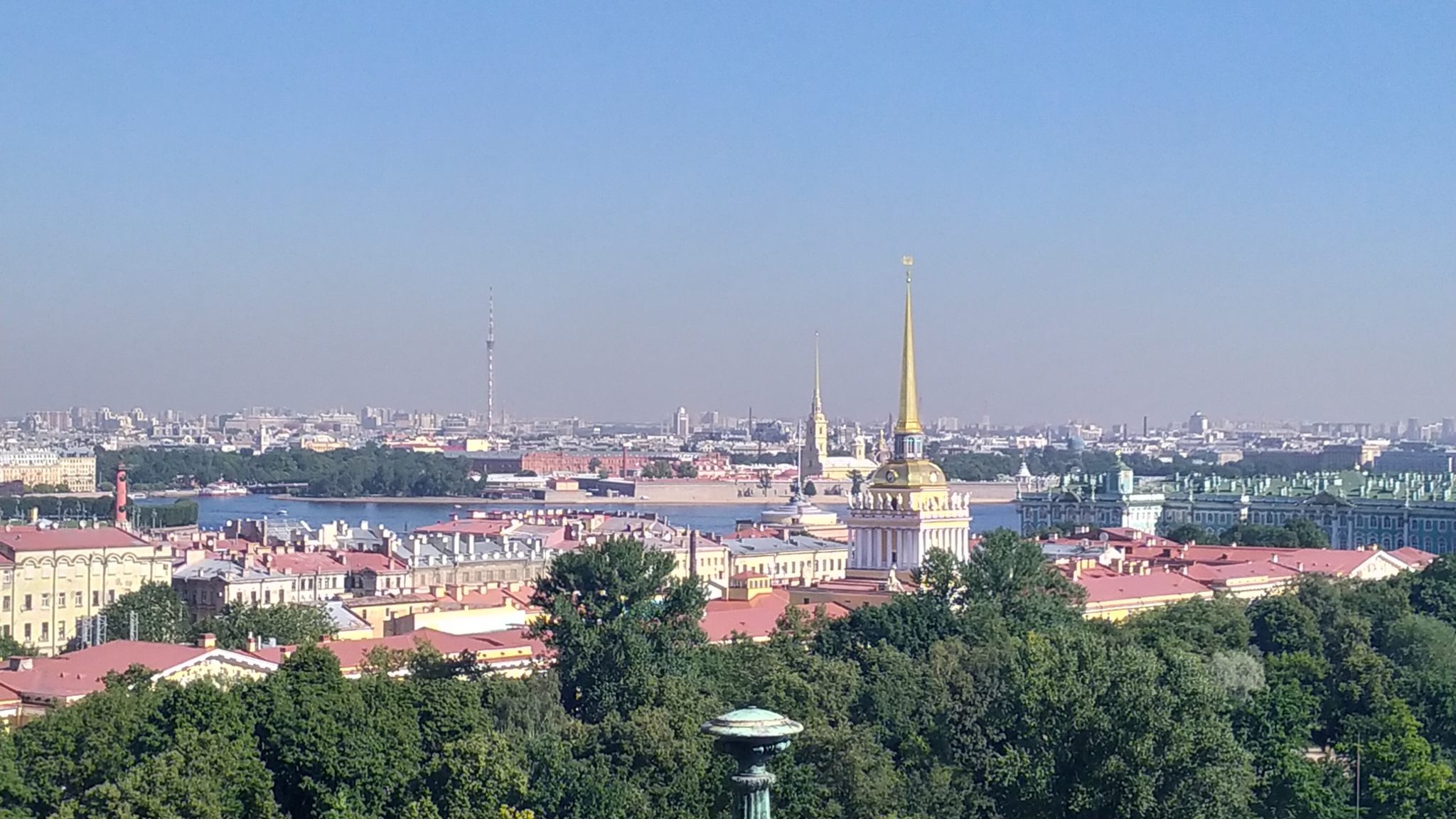 Saint Petersburg. View from the colonnade of St. Isaac's Cathedral - My, Saint Petersburg, View from above, Colonnade, The photo, Saint Isaac's Cathedral, Architecture, Longpost