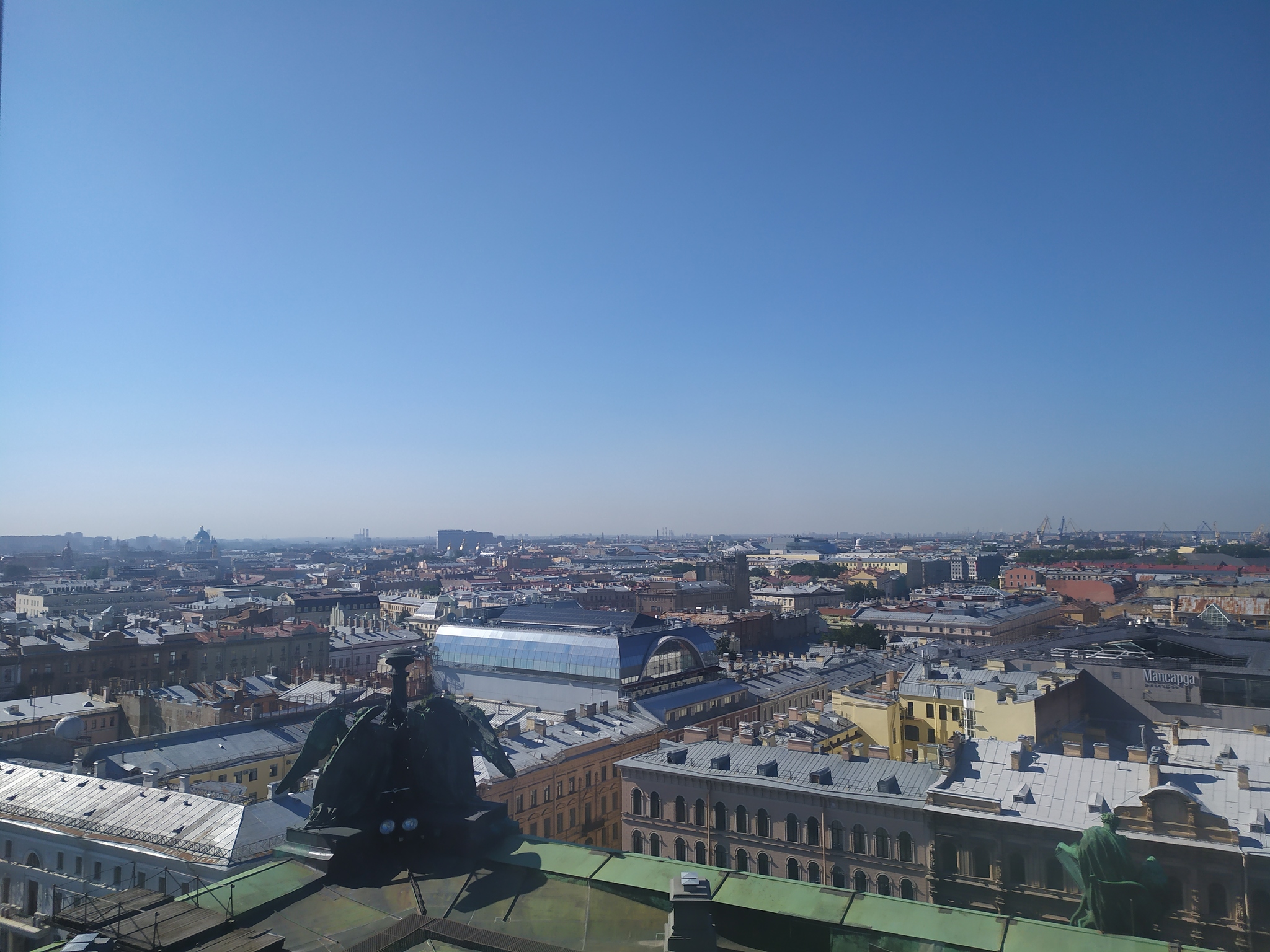 Saint Petersburg. View from the colonnade of St. Isaac's Cathedral - My, Saint Petersburg, View from above, Colonnade, The photo, Saint Isaac's Cathedral, Architecture, Longpost