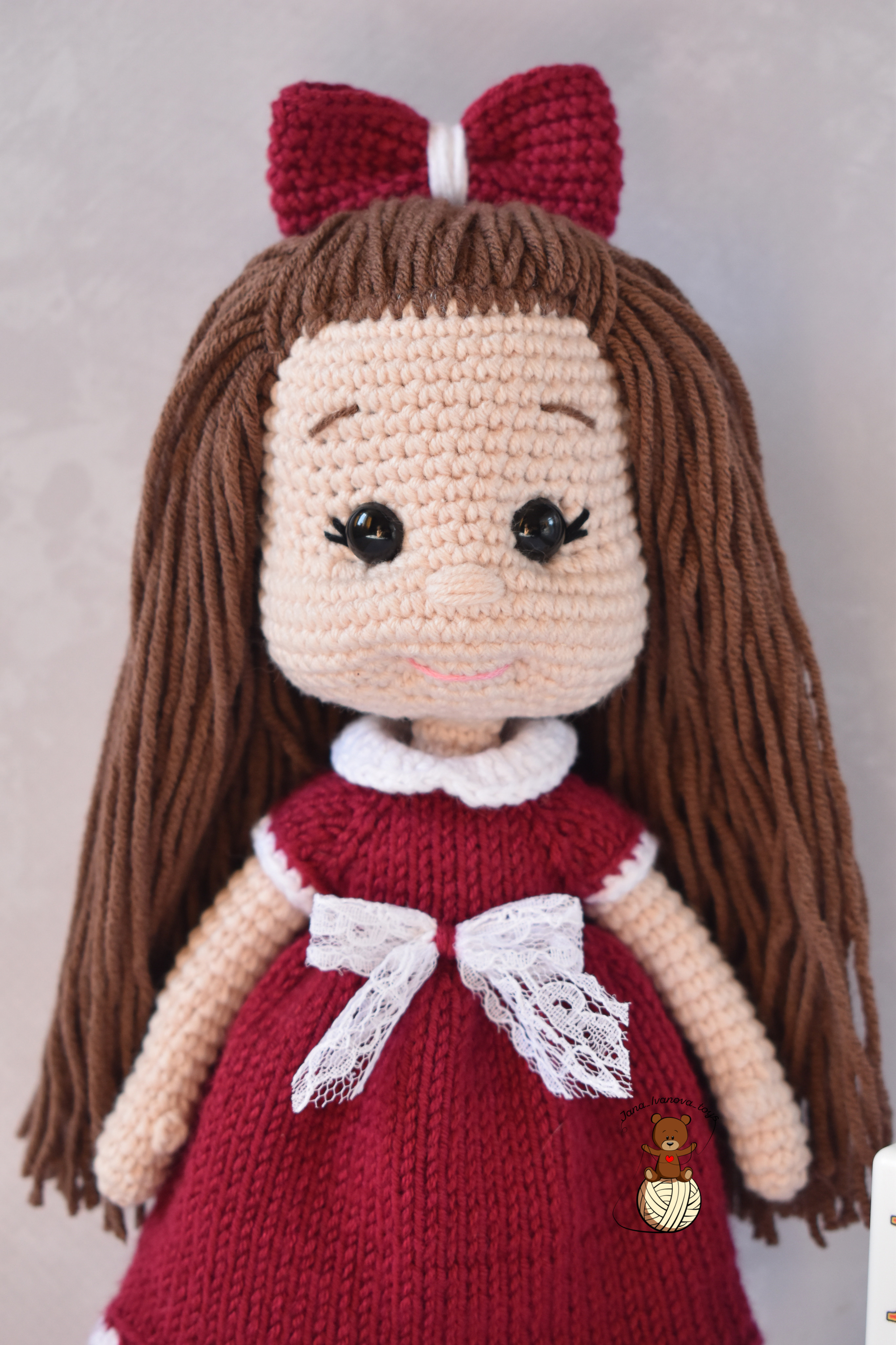 Doll - My, Doll, Handmade, Amigurumi, Knitted toys, Longpost, Needlework without process, With your own hands, Needlework