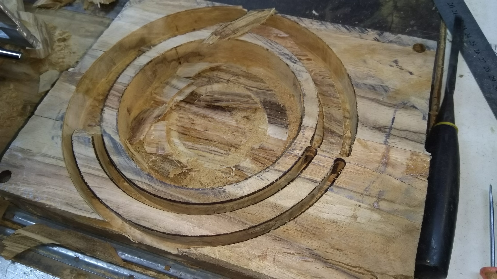 Bowl made from oak rhizomes - My, Longpost, Wood products, With your own hands, Needlework with process