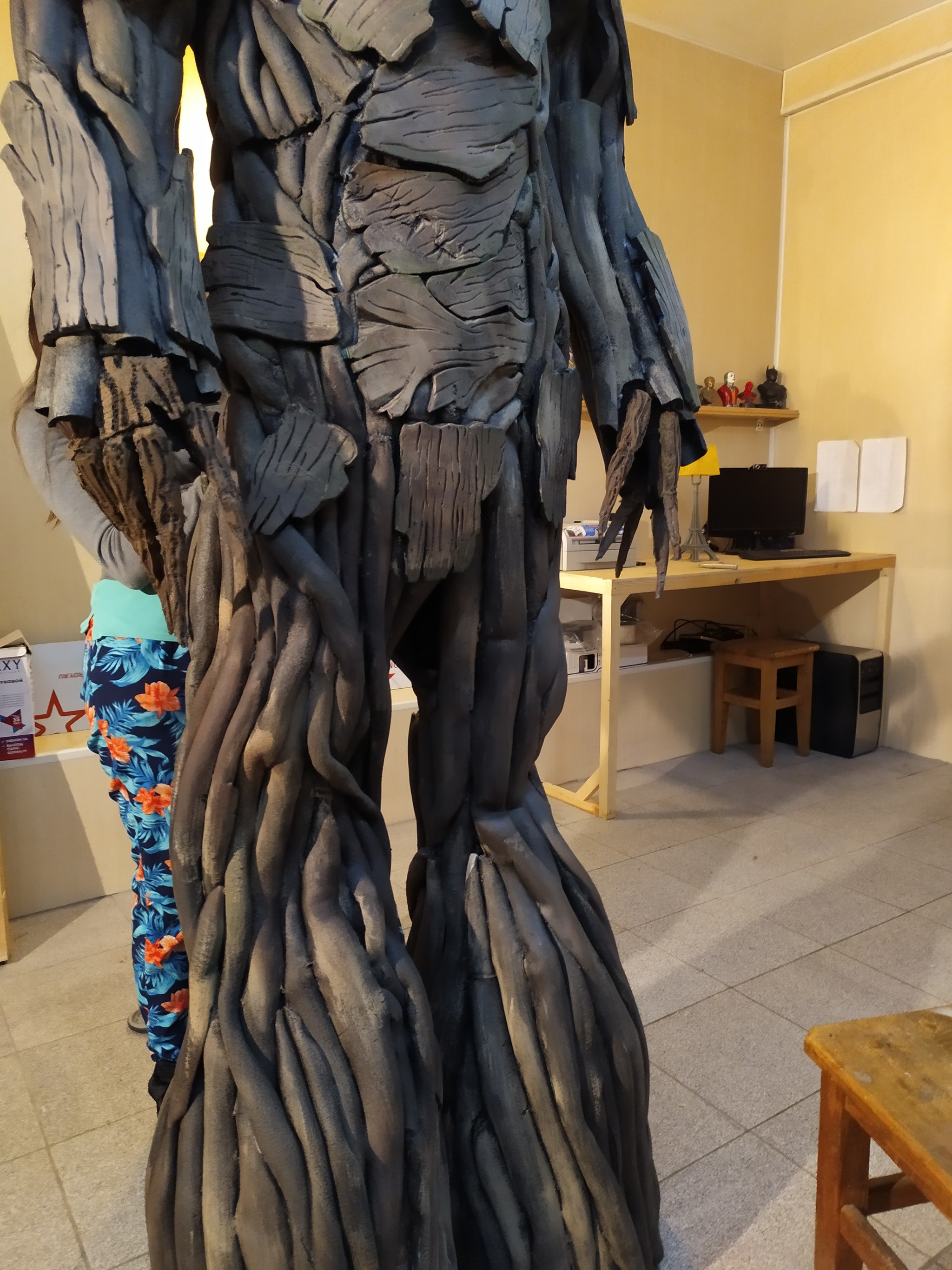 DIY Groot costume - My, With your own hands, Groot, Halloween costume, Cosplay, Needlework with process, 3D печать, Marvel, Sochi, Video, Longpost