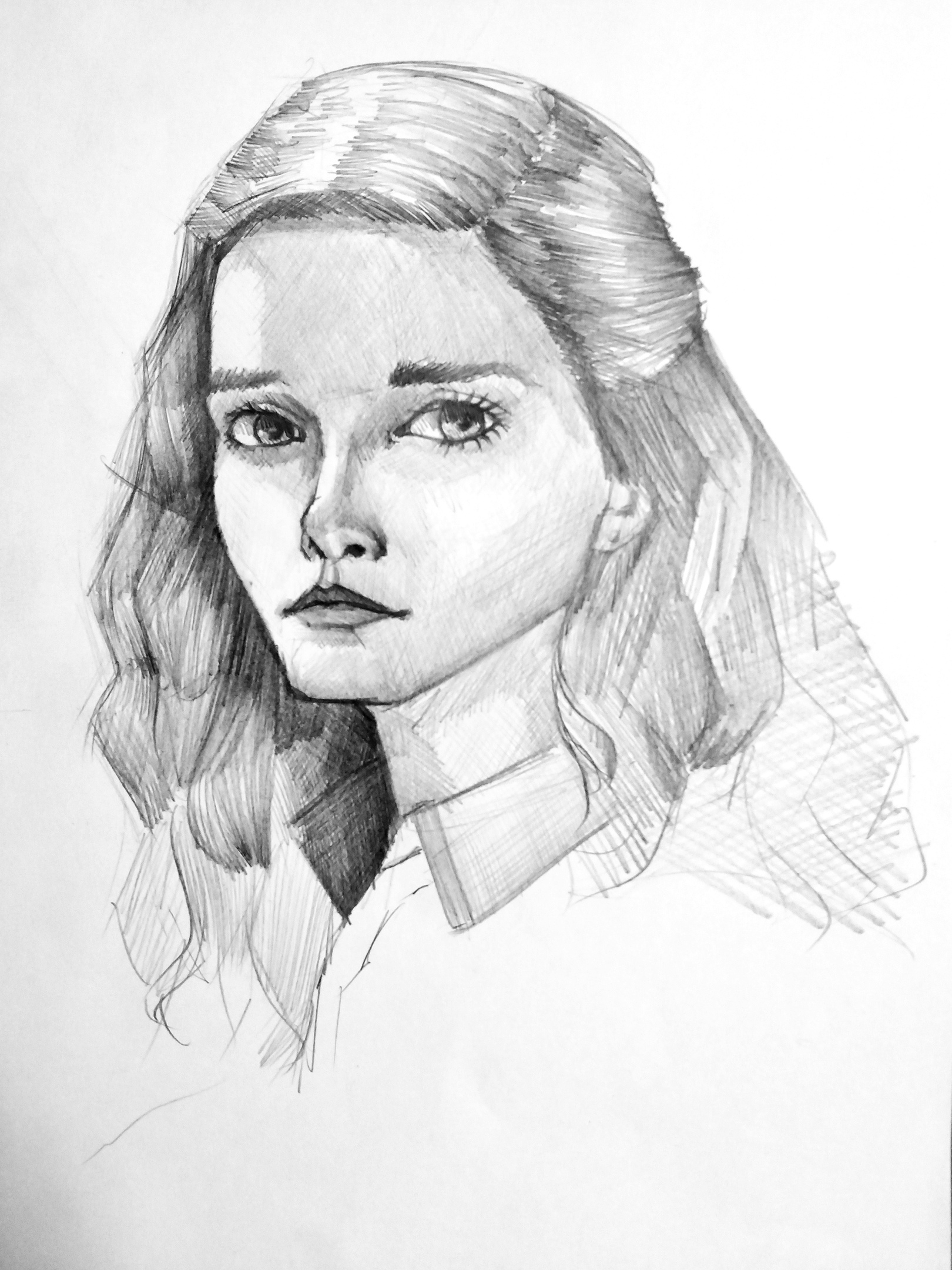 Hermione - My, Traditional art, Pencil drawing, Beginner artist, Junior Academy of Artists