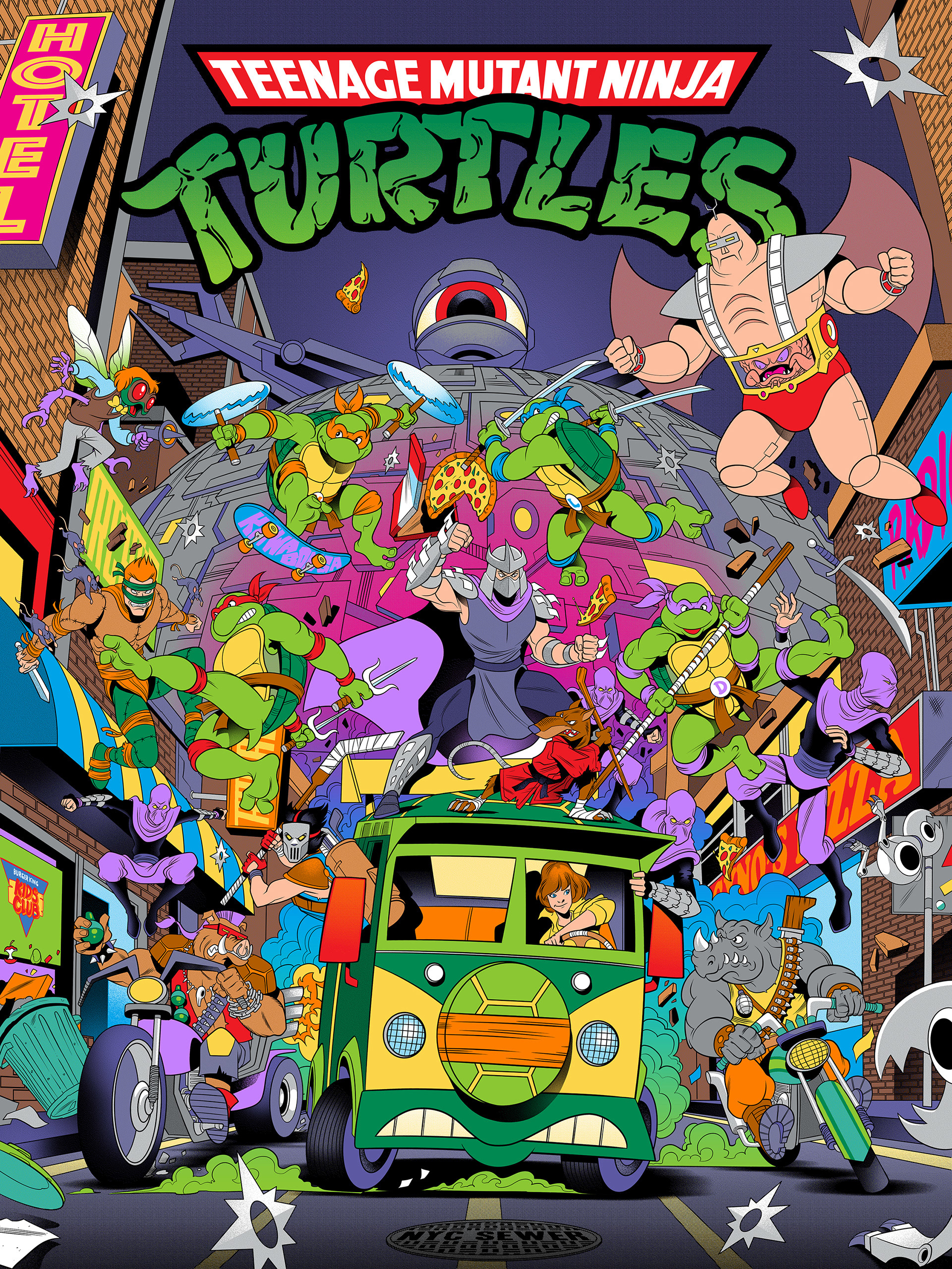 Teenage Mutant Ninja Turtles - Teenage Mutant Ninja Turtles, Poster, Cartoons, Characters (edit), Art