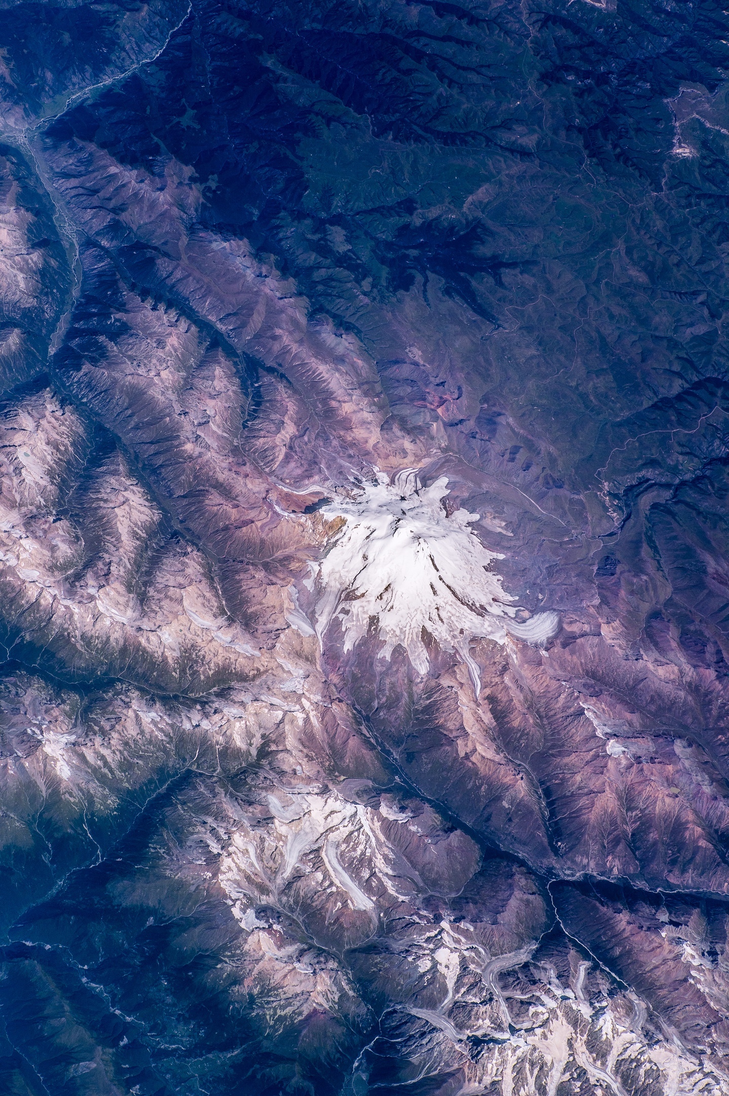 Elbrus, photo from the ISS - Elbrus, The photo, Sergey Ryazansky, Longpost