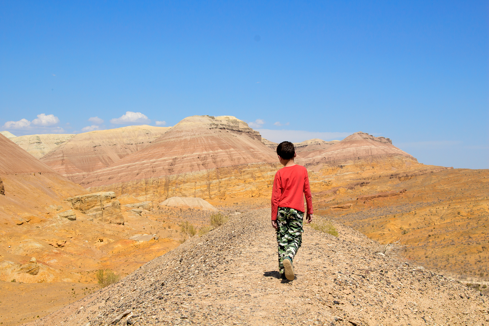 Reply to the post “Give children happiness and your experience” - My, Hike, Travels, Adventures, Children, Parents and children, Altyn-Emel, Kazakhstan, Reply to post, Longpost