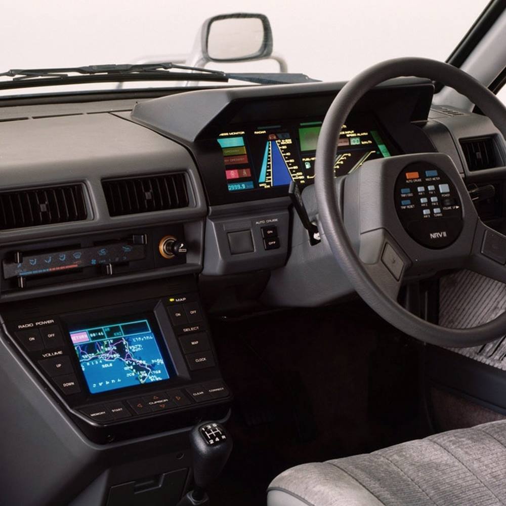 This is how Nissan envisioned the future of cars in 1983. - Auto, Nissan, Future, Dashboard, Interior, Salon, 1983