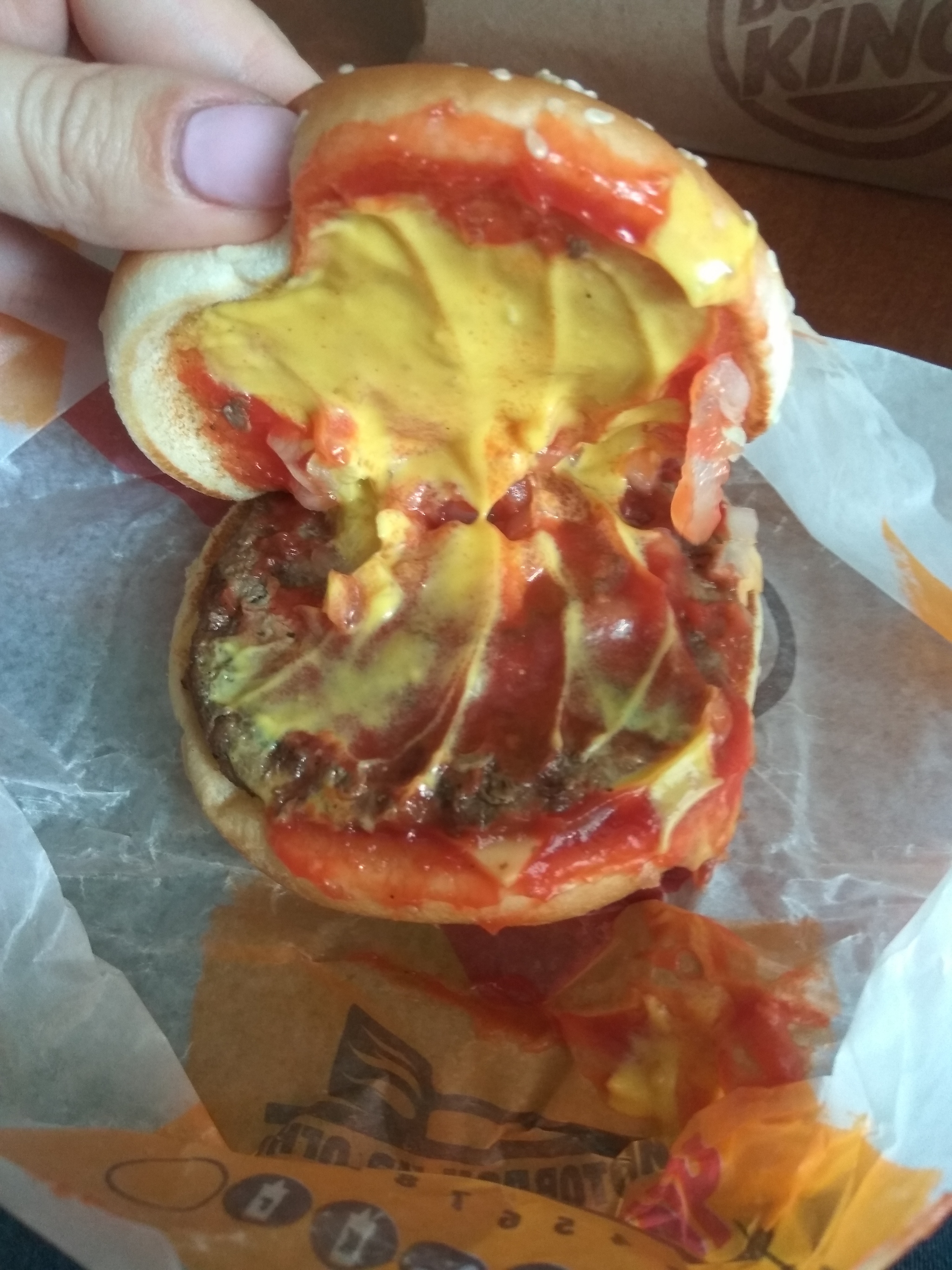 Mystery burger - My, Burger King, Deception, Resentment, Failure, Longpost