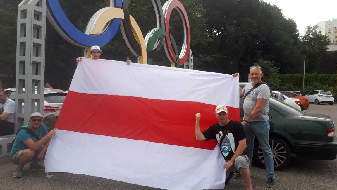 Pyatigorsk in support of Belarusians! - My, Flag, Protests in Belarus, Solidarity, Politics