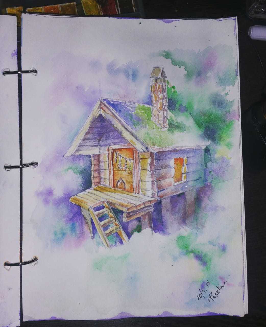 A little fabulous - My, Watercolor, Story, Halloween, Autumn, Longpost