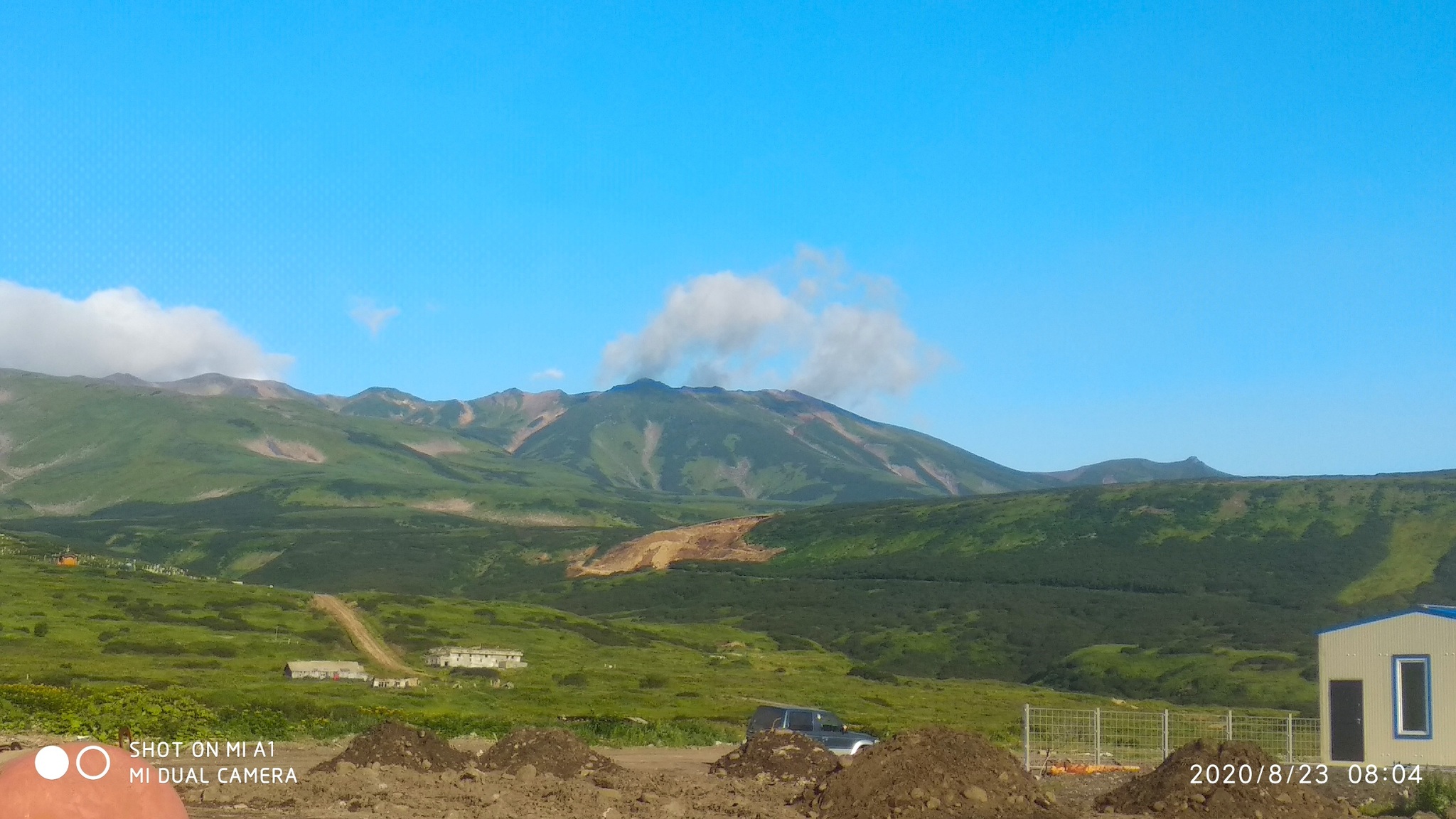 Severo-Kurilsk, morning photos - My, Kurile Islands, Volcano, The photo, Nature