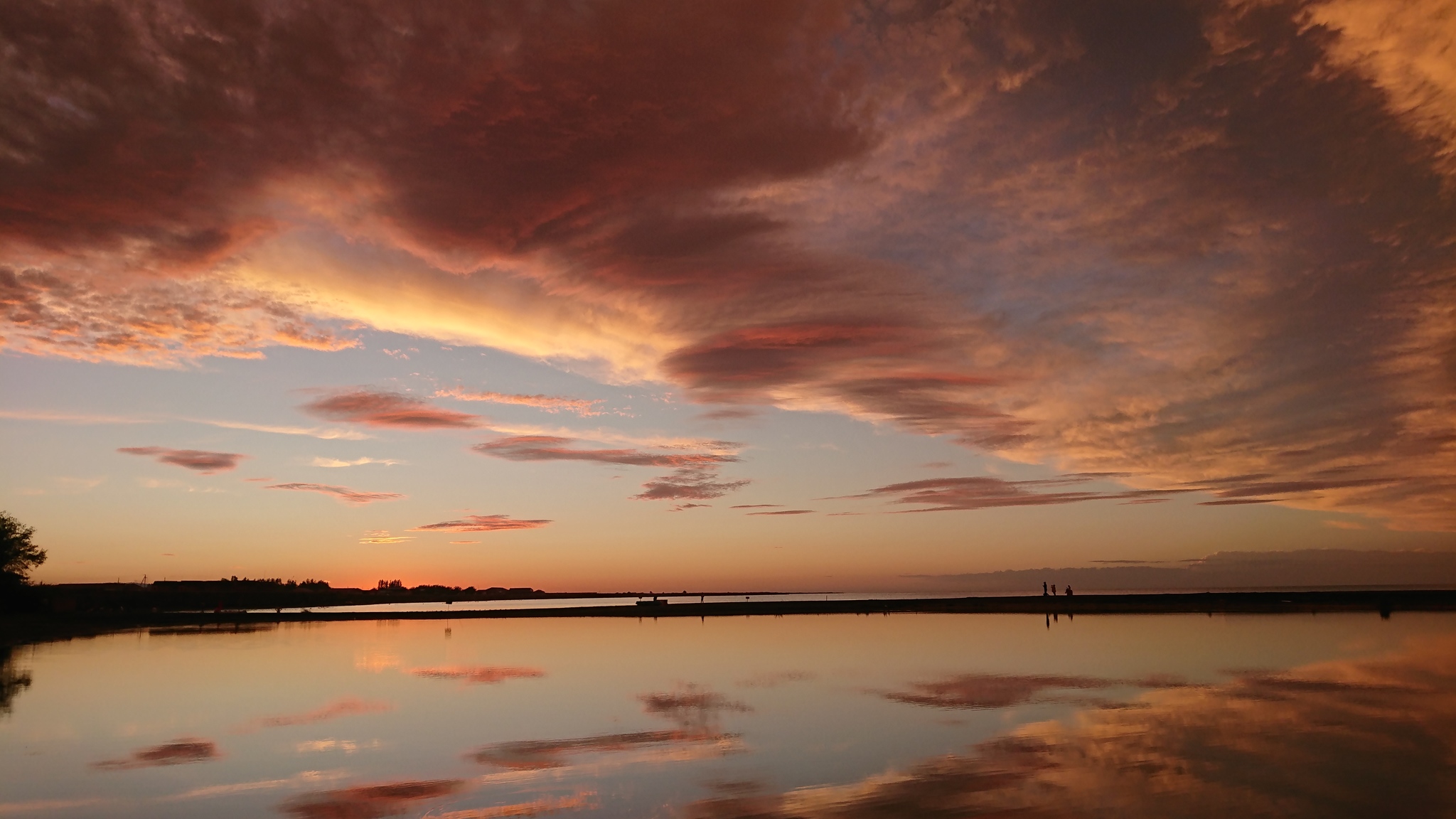 Summer evening - My, Sunset, Lake, Alakol, Mobile photography, Nature