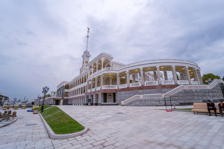 The architectural monument Northern River Station opened in Moscow after reconstruction and restoration. - Reconstruction, Architecture, Railway station, River Station, Moscow, Longpost