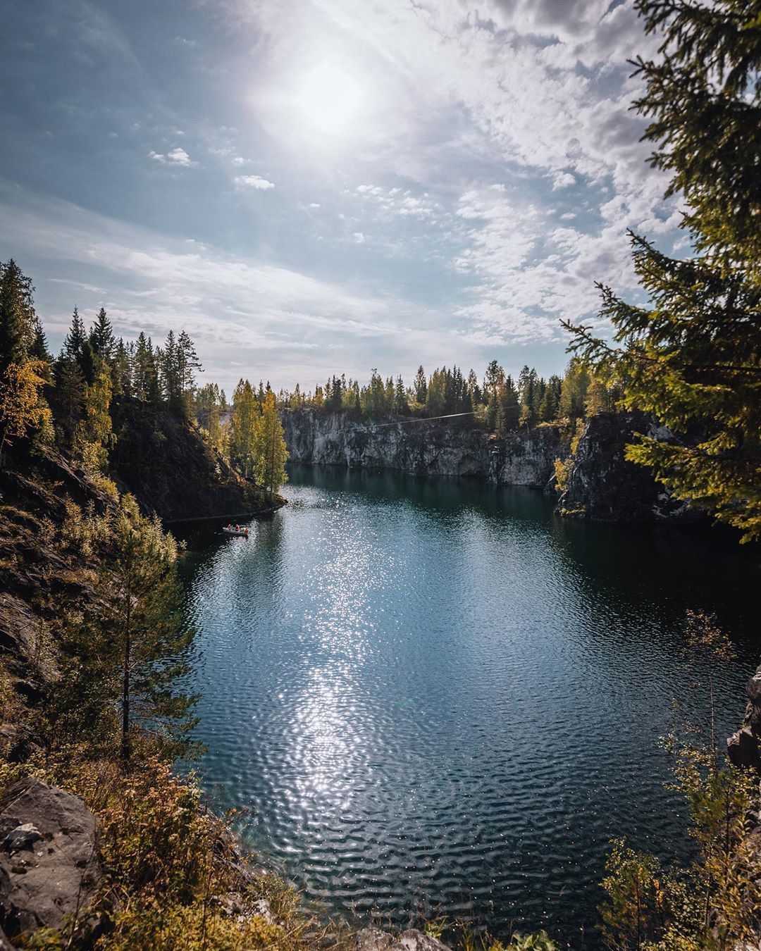 Mountain park Ruskeala - Карелия, Mountain Park, Ruskeala, The photo, Natural monument, Marble quarry, Groundwater, Longpost