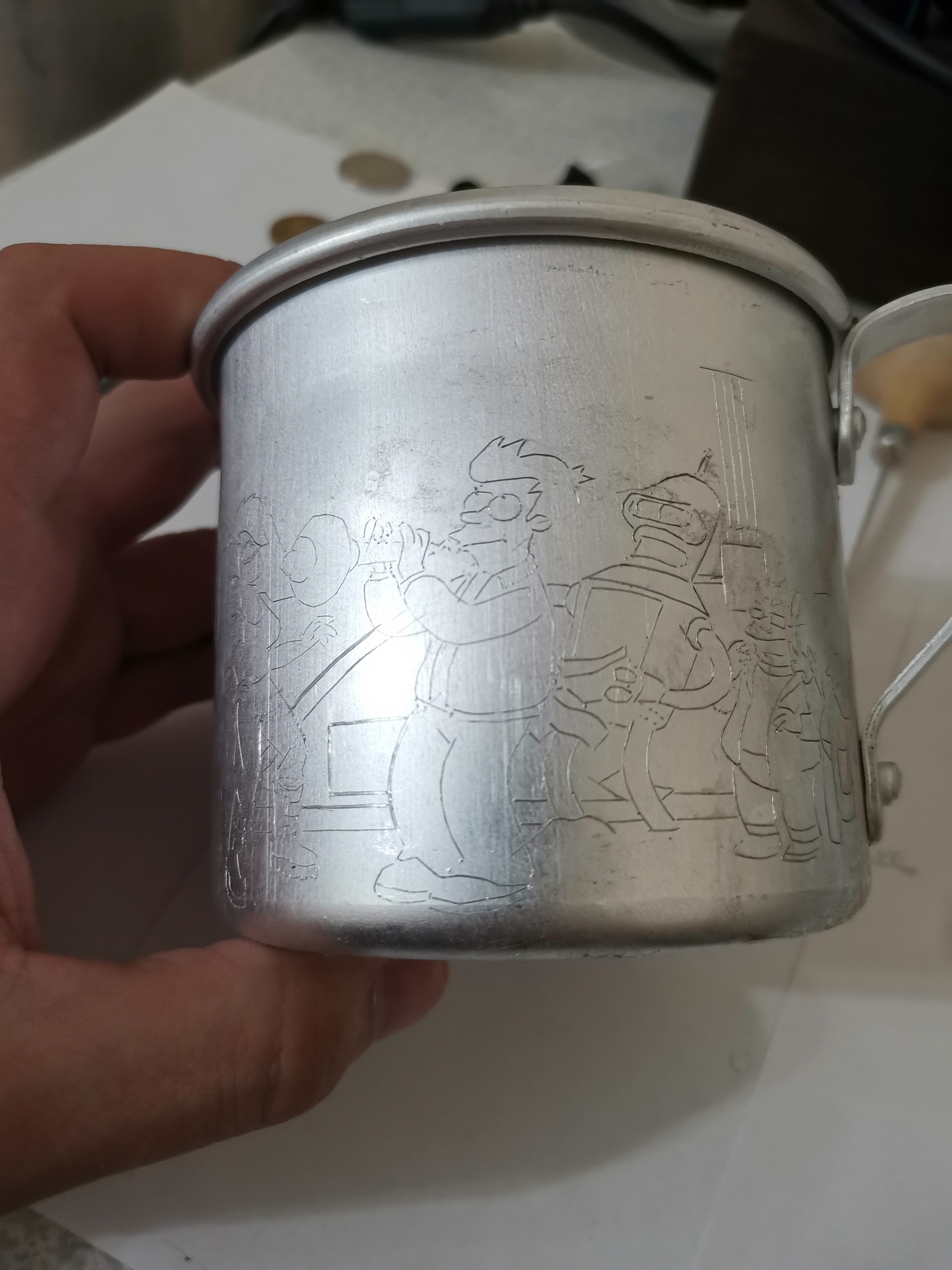 Mug Futurama - My, Stichel, Engraving, Кружки, Futurama