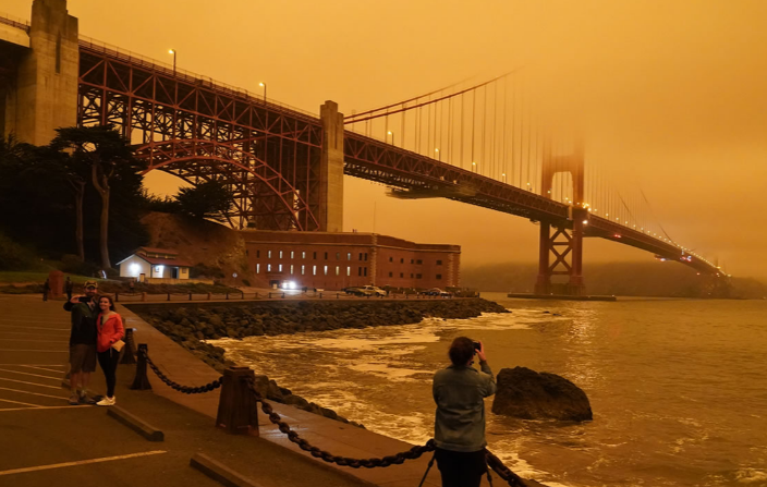 2020 continues, bloody San Francisco - San Francisco, Forest fires, Gloomy atmosphere, Strange light, Natural phenomena, Longpost