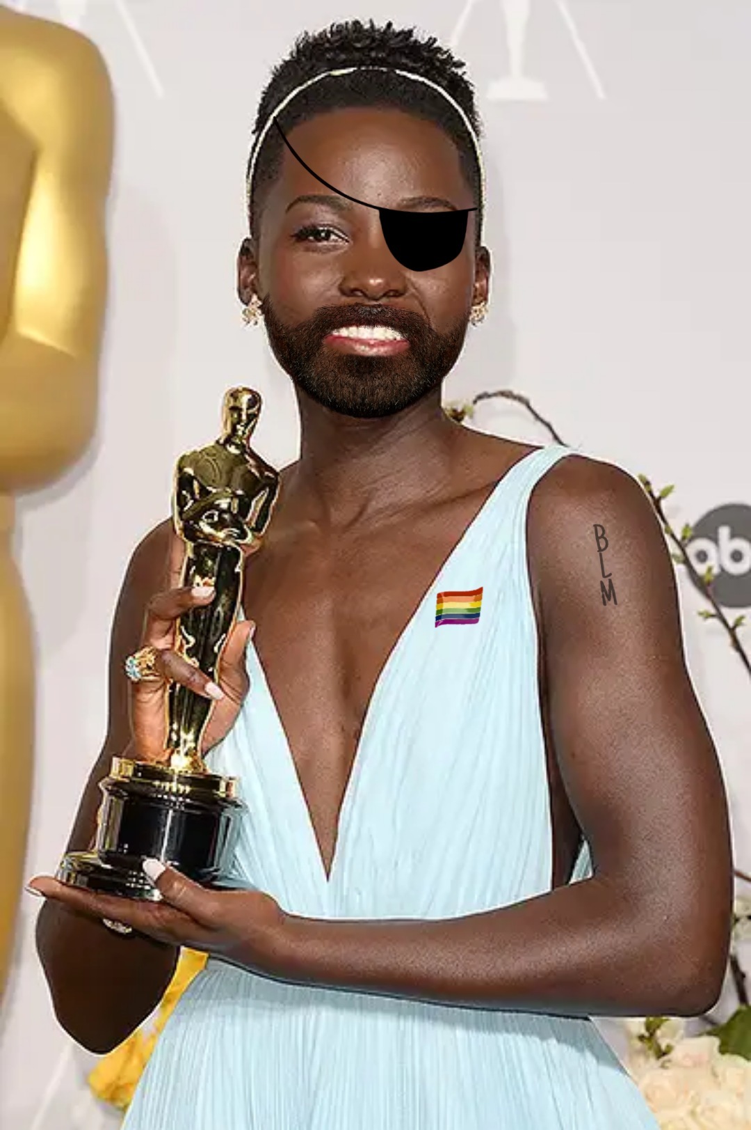 And the Oscar for Best Gender Role goes to... - My, Photoshop master, LGBT, Oscar, Black lives matter, Humor