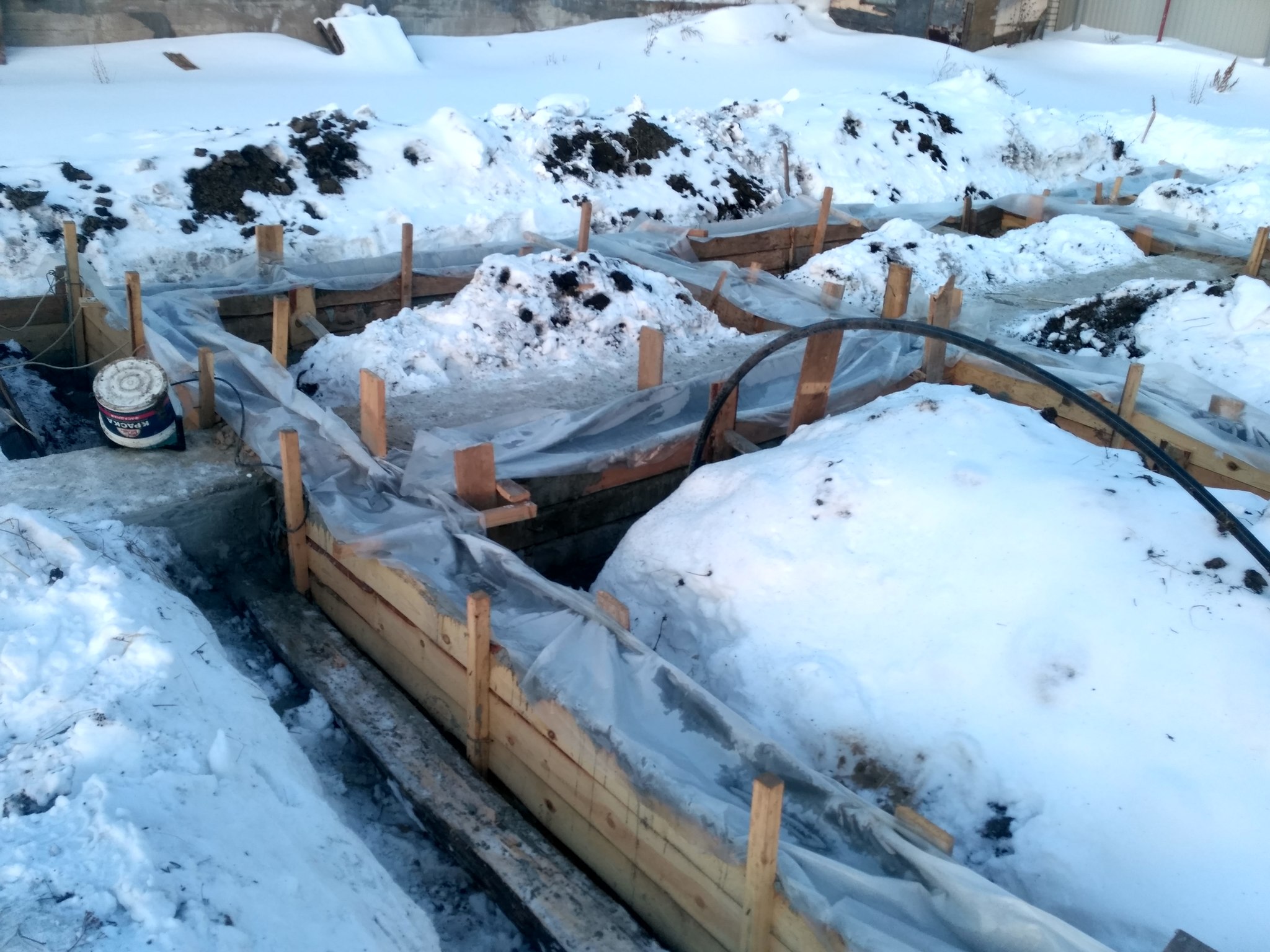 House made of laminated timber, part 2 - My, Glued laminated timber, Foundation, Home construction, Longpost