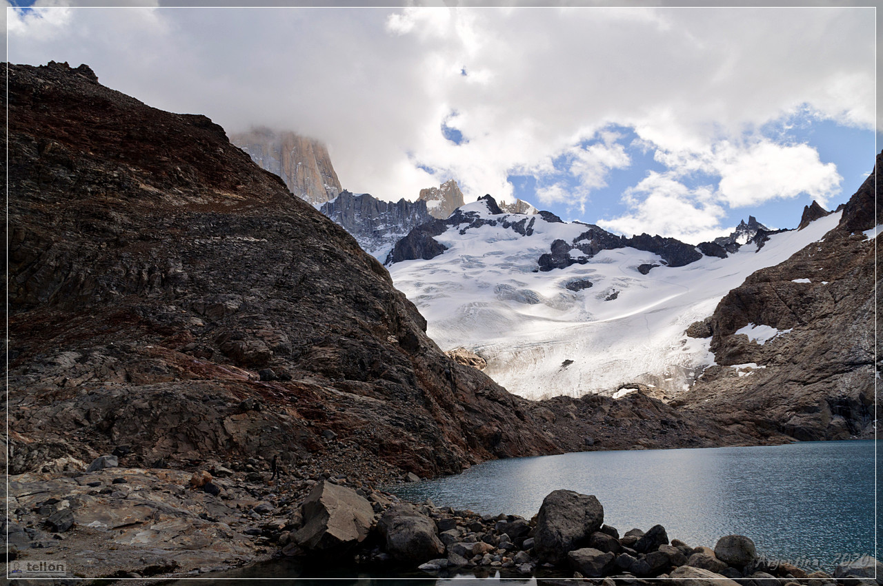 Lake Three - My, The mountains, Argentina, Friday tag is mine, Tourism, Lake, Patagonia, Mountain tourism, Fitzroy, Longpost, Nature