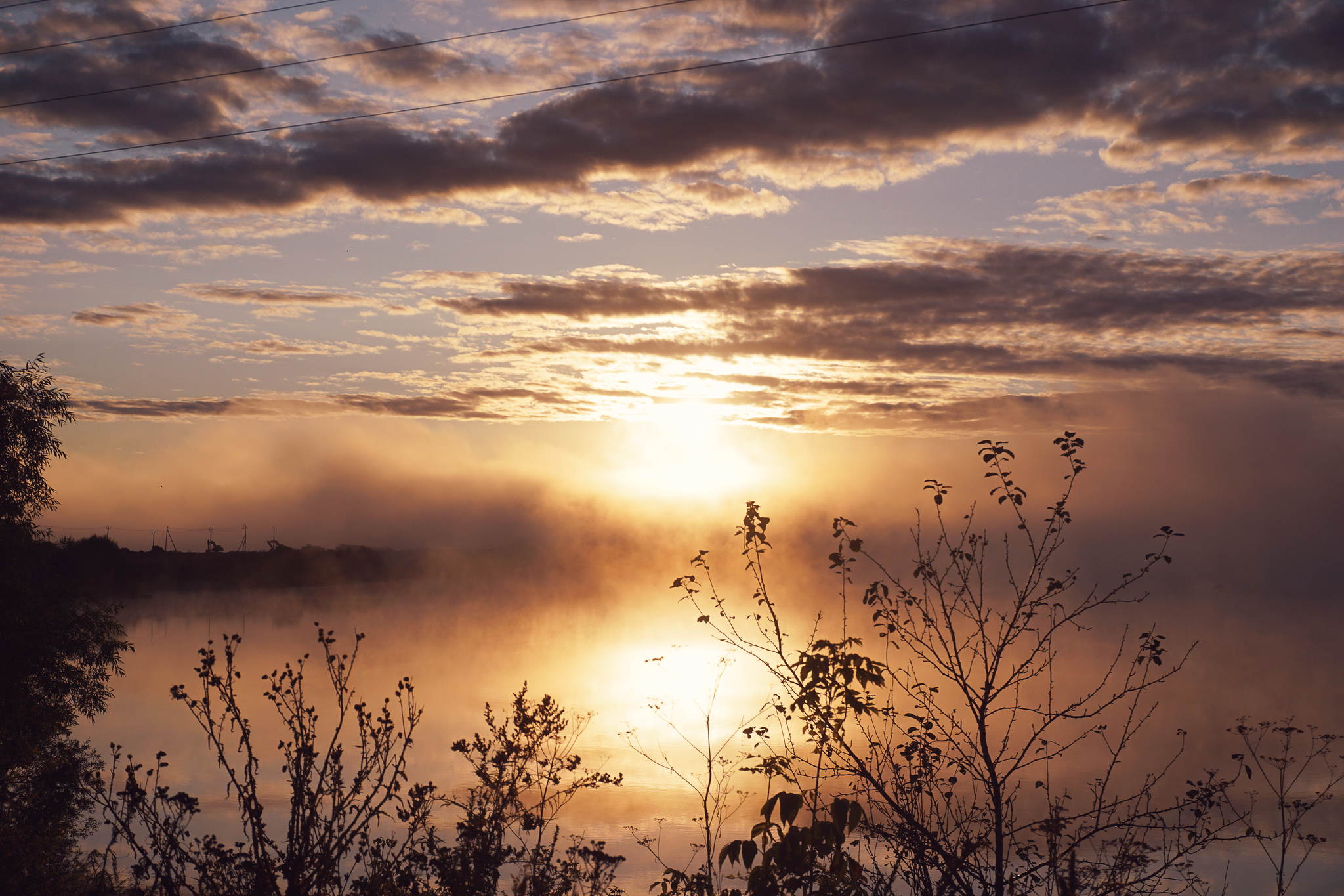 Misty dawn - My, The photo, Sony, Longpost, Nature