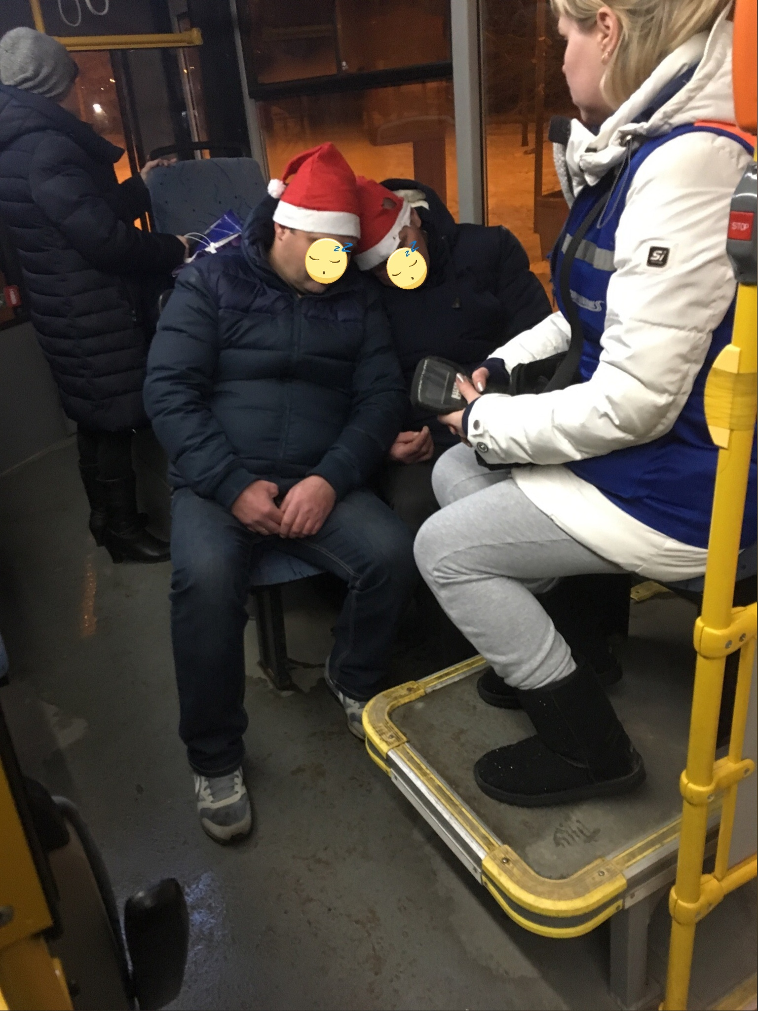 Santas are tired - My, Santa Claus, New Year, December, Longpost