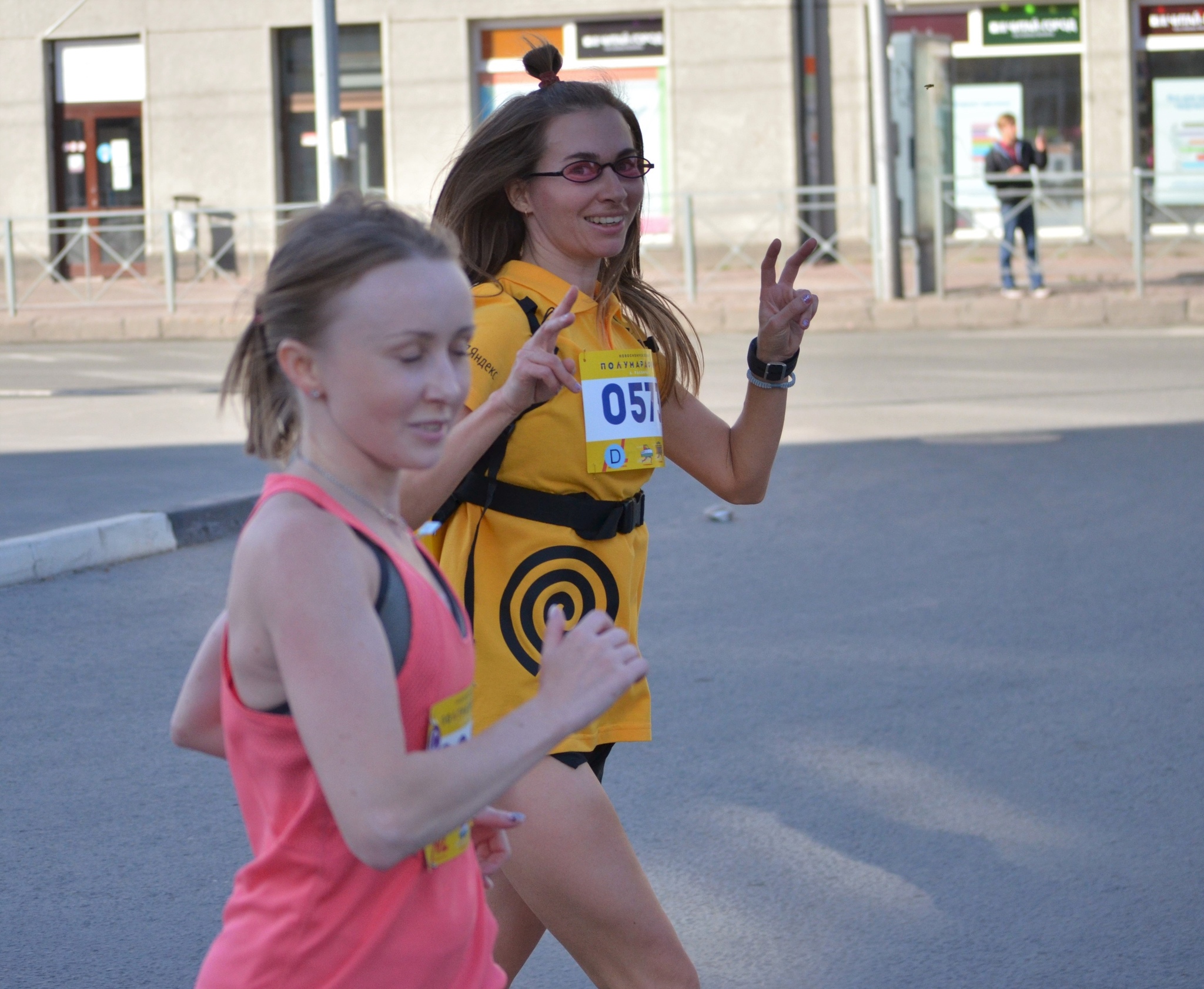 Girls from Raevich's Siberian Half Marathon - Siberia, Novosibirsk, Girls, The race, Half marathon, Sport, Longpost