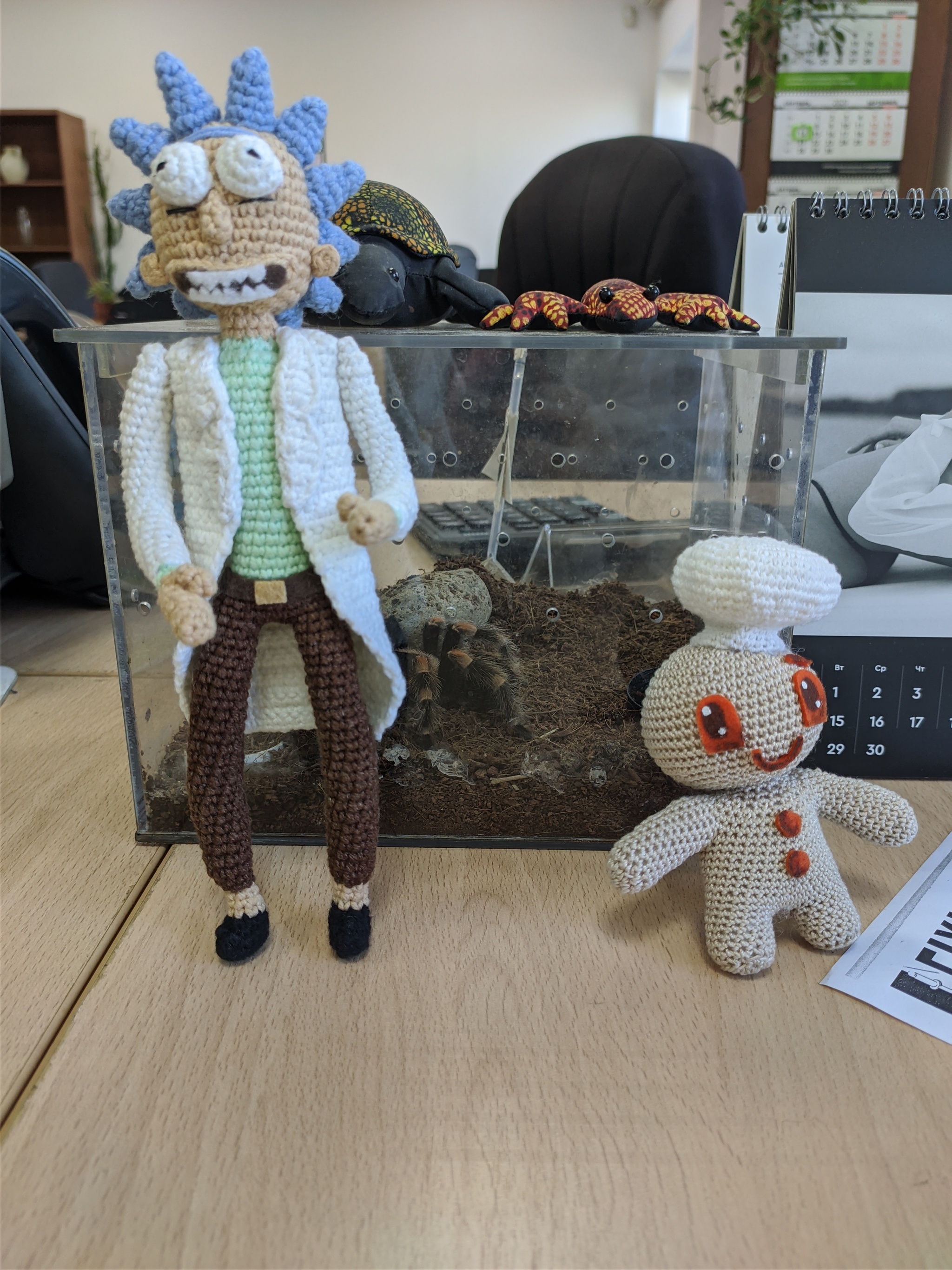 Knitted characters - My, Rick and Morty, Cookie, Knitting, Longpost, Needlework without process