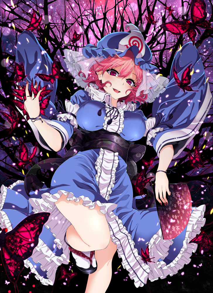 Yuyuko Saigyouji - Touhou, Saigyouji Yuyuko, Anime art, Anime, Rihito