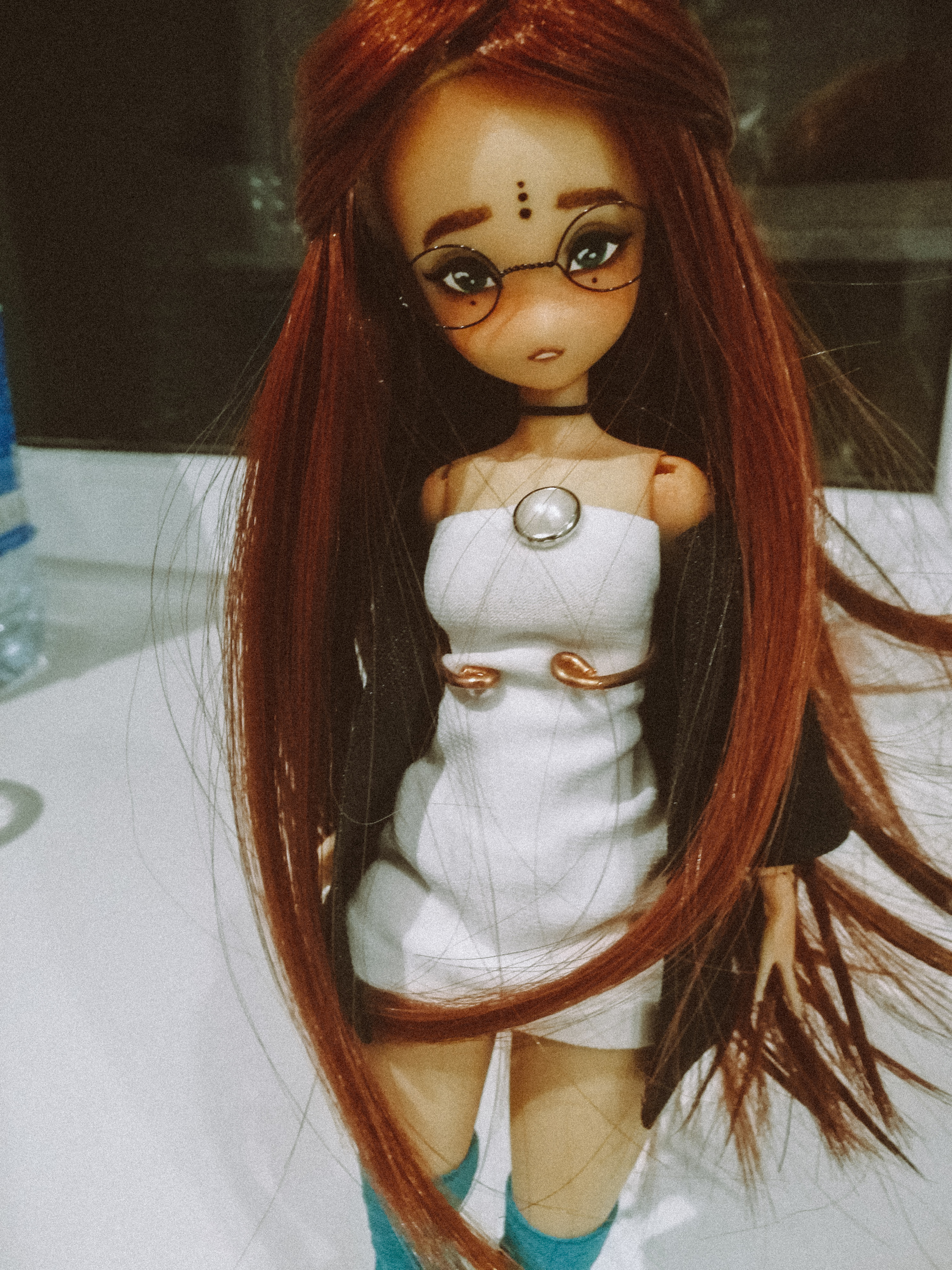 Red-haired beast - My, Hobby, Needlework, Jointed doll, Longpost