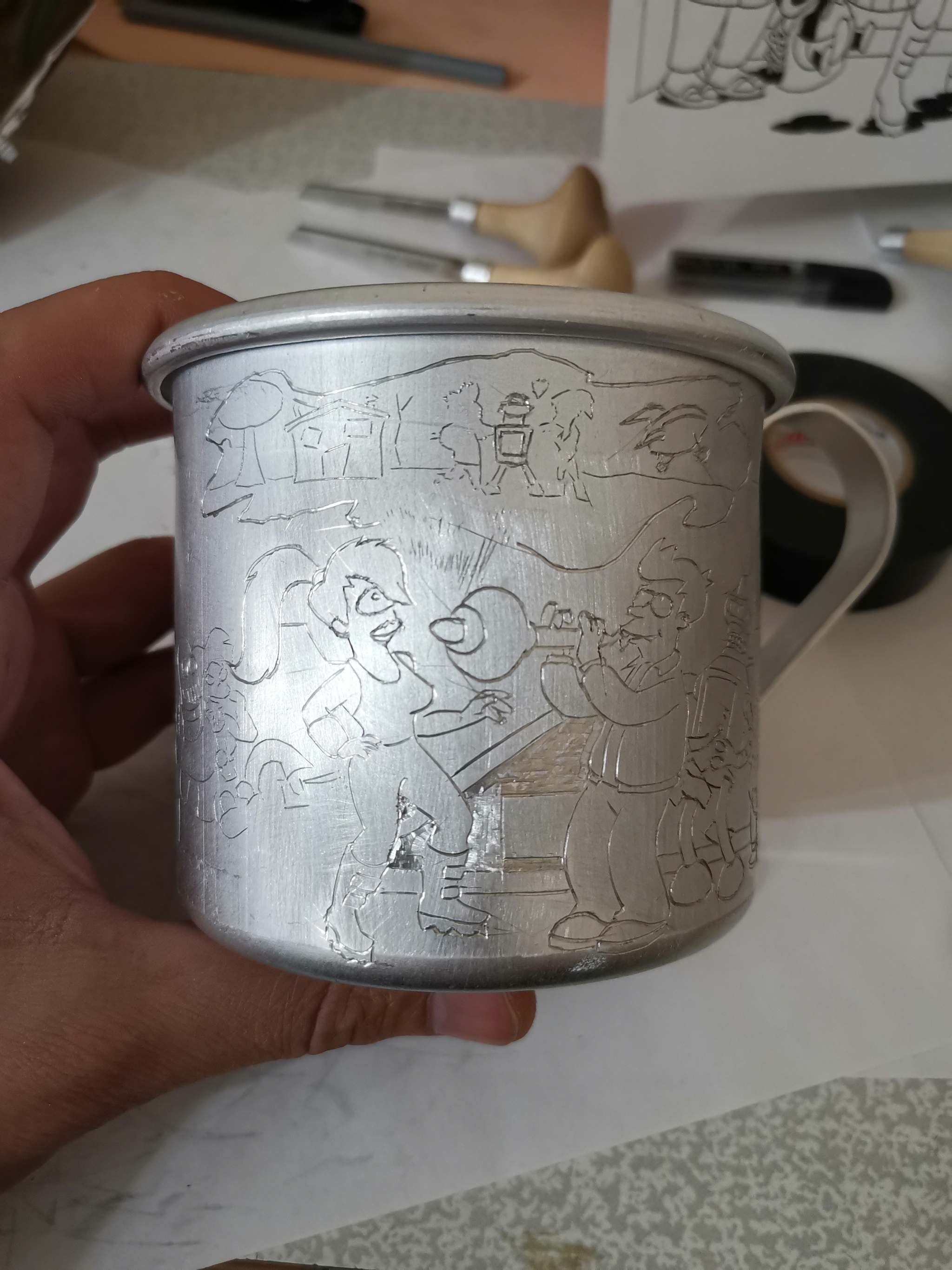 Mug Futurama - My, Futurama, Кружки, Stichel, Longpost