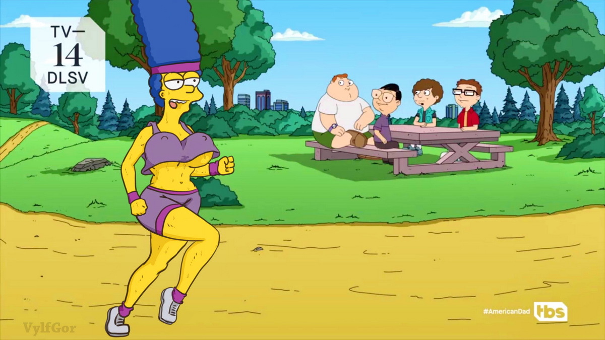 Jogging - NSFW, My, Gadget hackwrench, Goofy, American Daddy, Family guy, The Simpsons, Marge Simpson, Furry, Longpost, Pegg Pete