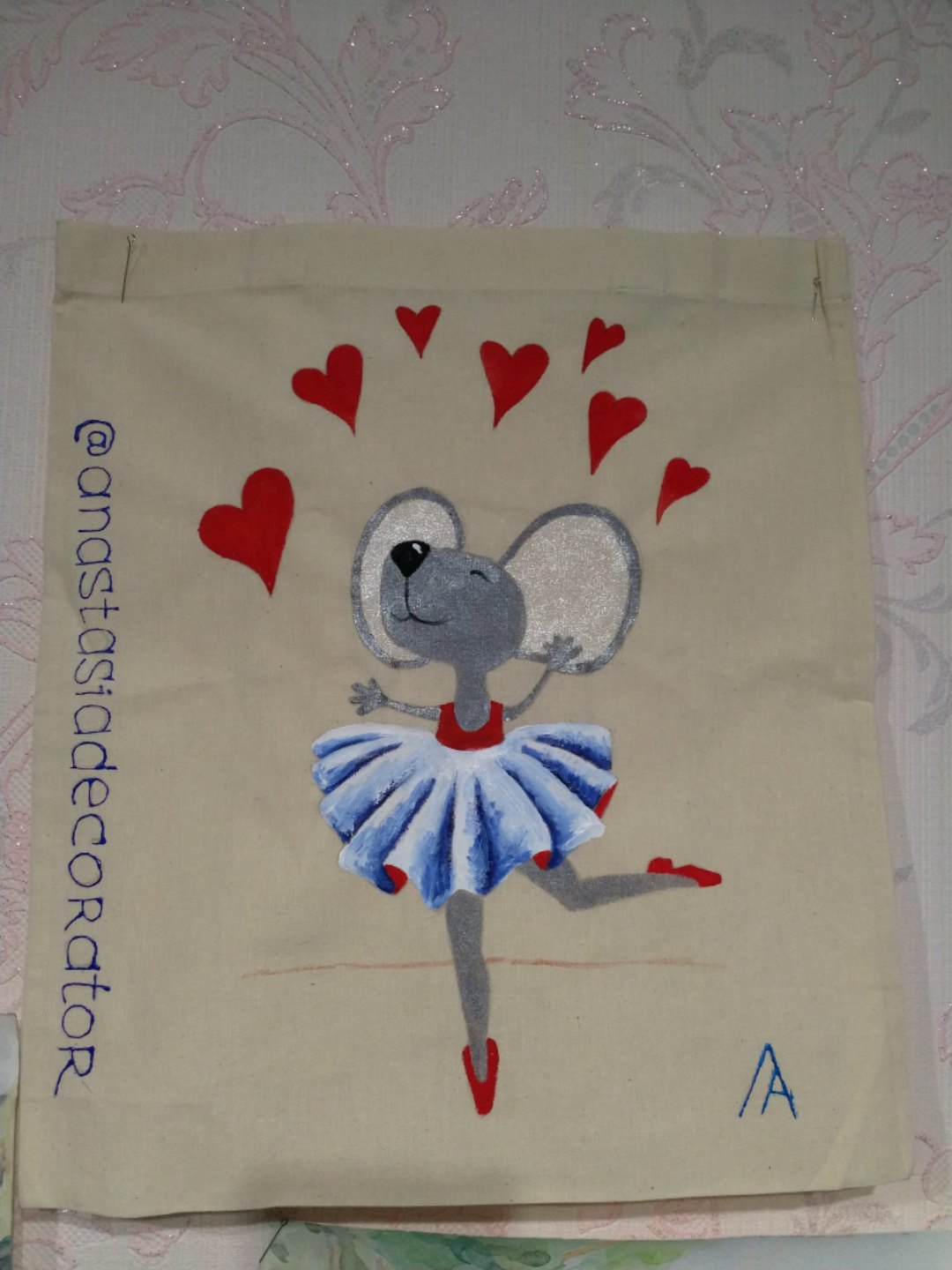 Bags and Mice. Mice and bags - My, Decorator, Сумка, Painting, Mouse, Artist, Creation, Longpost