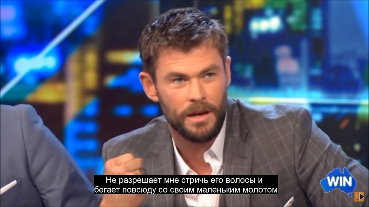 It's simple - Chris Hemsworth, Actors and actresses, Celebrities, Storyboard, Children, Picture with text, Thor, Interview, Parents and children, Longpost