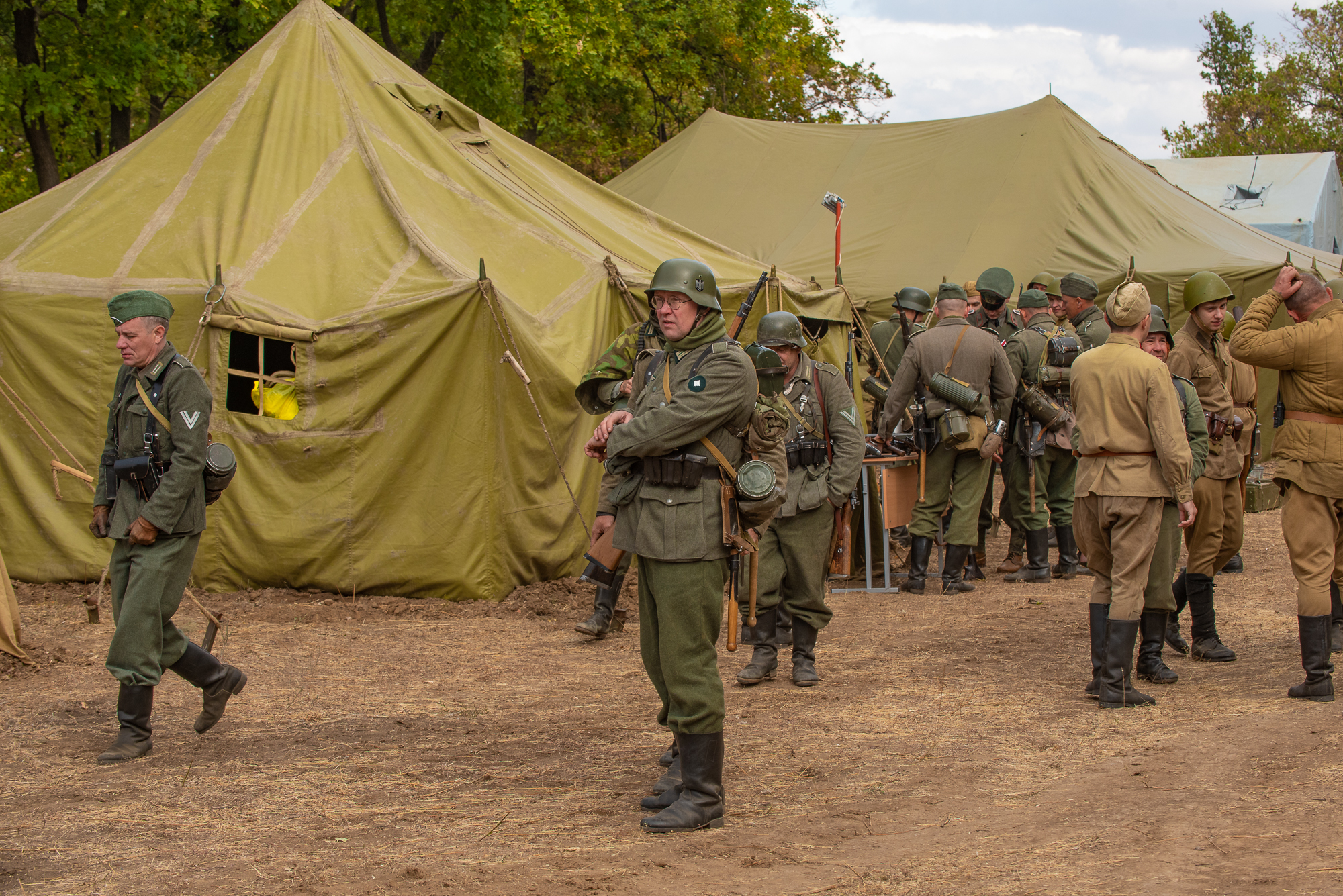 Photo report from the reconstruction of the battle for the banks of the Volga - The Path to Victory - My, The Great Patriotic War, Reconstruction, Reportage, They fought for their homeland, Longpost