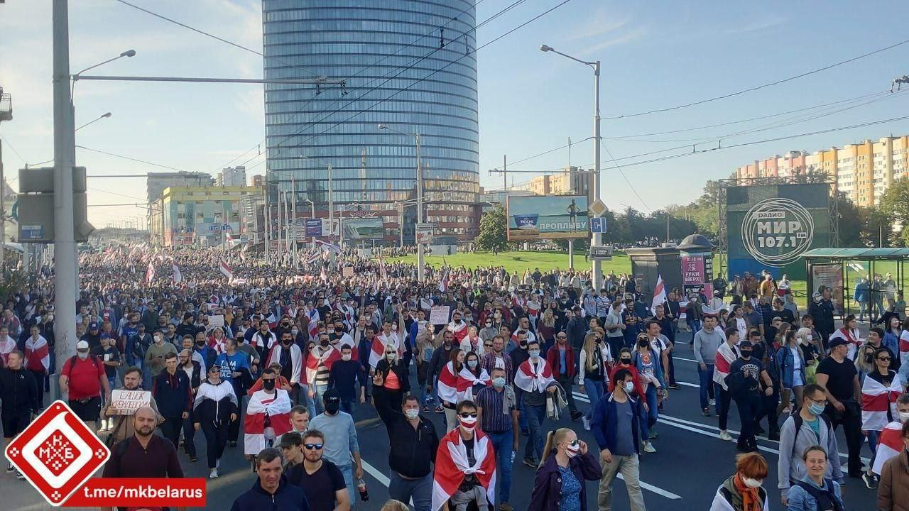 September 20 in Belarus - Republic of Belarus, Protest, Demonstration, The photo, Telegram, Politics, Longpost