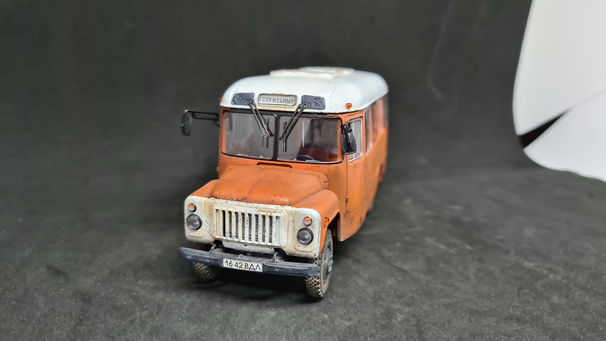 Модель автобуса КАвЗ-3270 - Моё, Моделизм, Стендовый моделизм, Автобус, 1:43, Сборная модель, Модели, Видео, Длиннопост