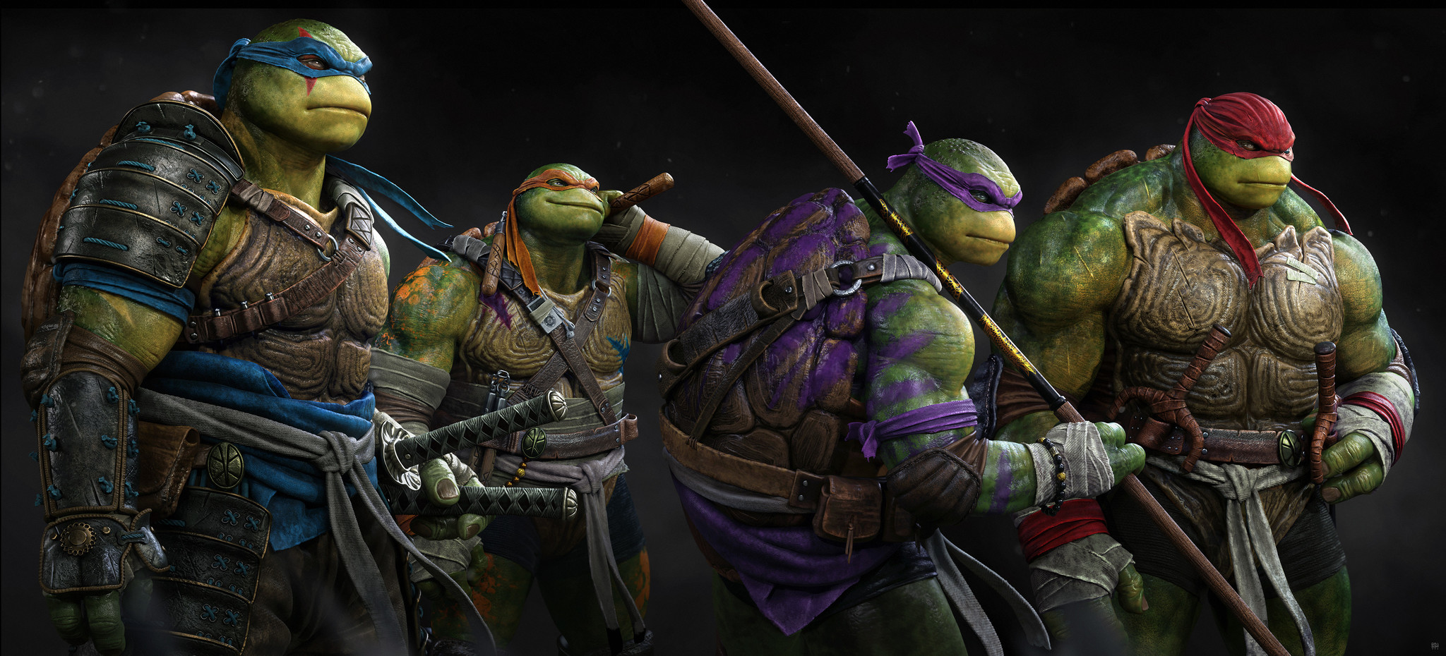 We are not pathetic bugs - Art, Images, Video, Teenage Mutant Ninja Turtles, 3D, Longpost, Raf Grassetti