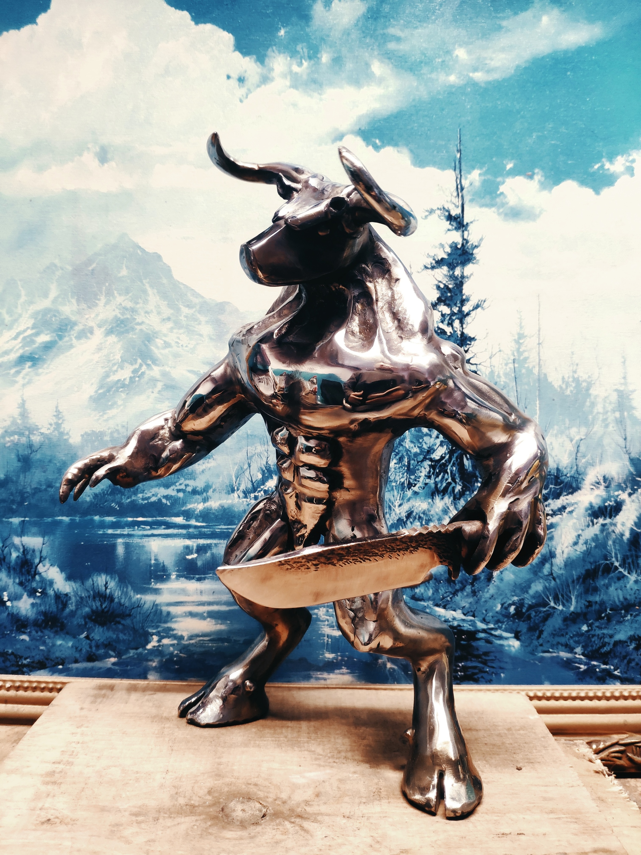 Minotaur - My, Minotaur, With your own hands, Welding, Needlework without process, Longpost