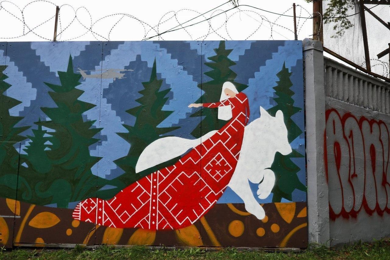 The fairy tale is a lie, but there is a hint in it... - Street art, Liberty, Republic of Belarus, Graffiti, Hint, Saint Petersburg, Politics, Fairy tales in a new way, Longpost