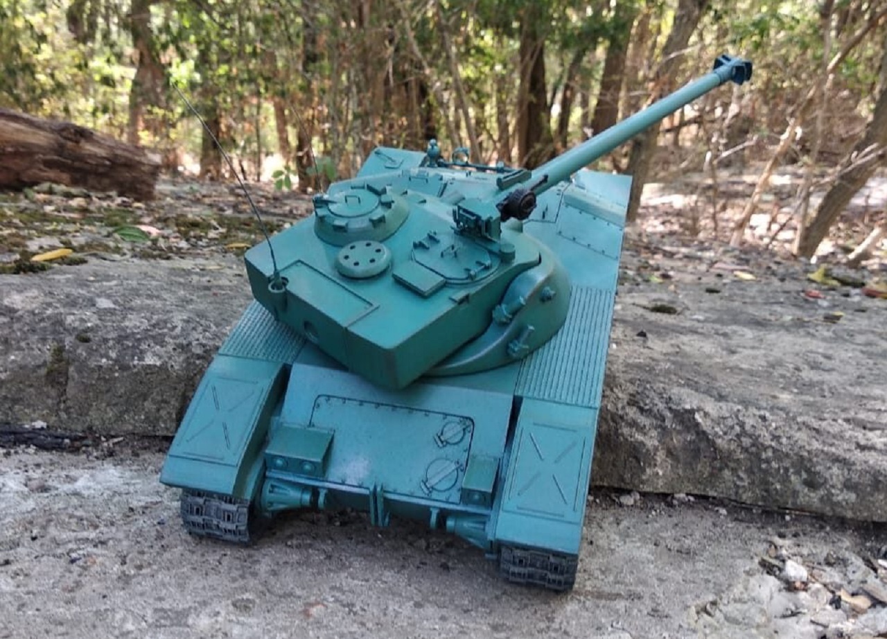 Batignolles-Chtillon 25t - experienced French medium tank - Tanks, Homemade, 3D, 3D печать, Author's toy, Longpost