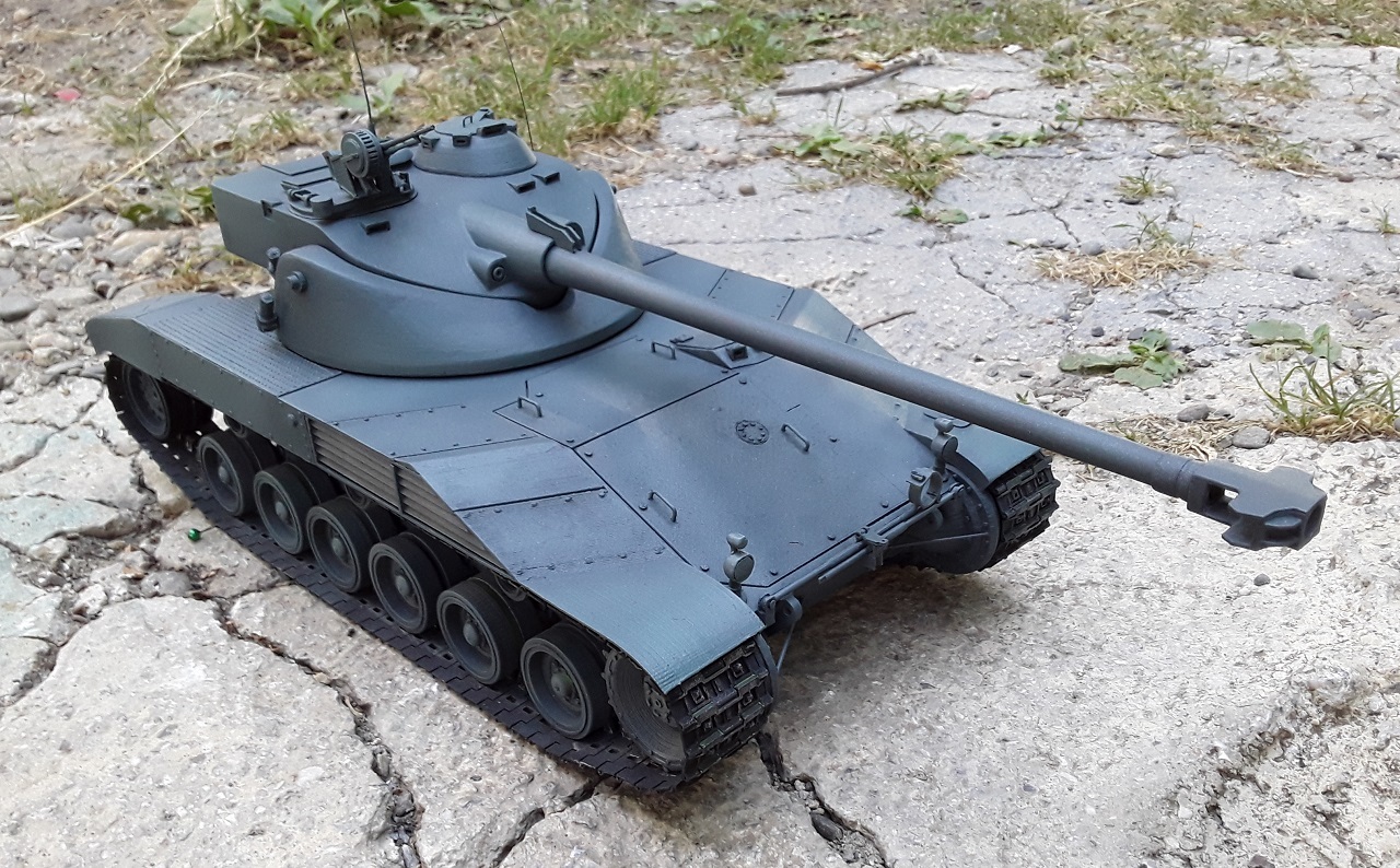 Batignolles-Chtillon 25t - experienced French medium tank - Tanks, Homemade, 3D, 3D печать, Author's toy, Longpost