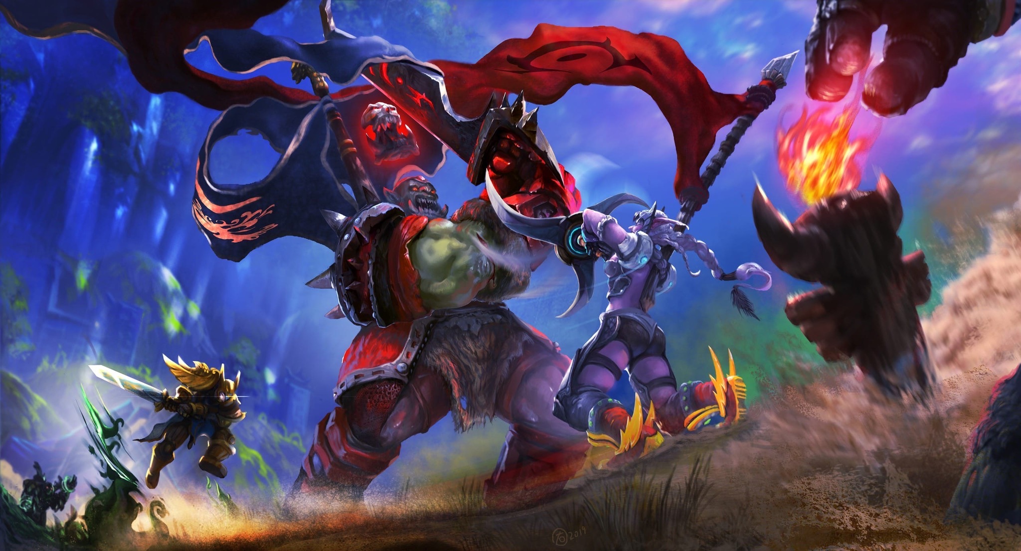 Warsong Gulch - World of warcraft, Warcraft, Blizzard, Game art, Art, Creation, Horde, Alliance