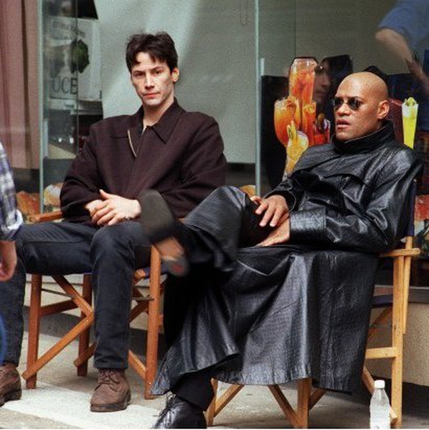 Keanu Reeves and Laurence Fishburne - Keanu Reeves, Lawrence Fishburne, Matrix, John Wick, Actors and actresses, Celebrities, It Was-It Was