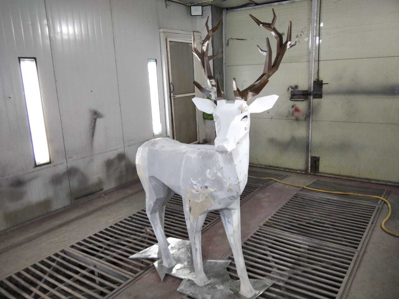 Welded and painted - My, Deer, Welding, With your own hands, Handmade, Hanger, Video, Longpost, Needlework with process