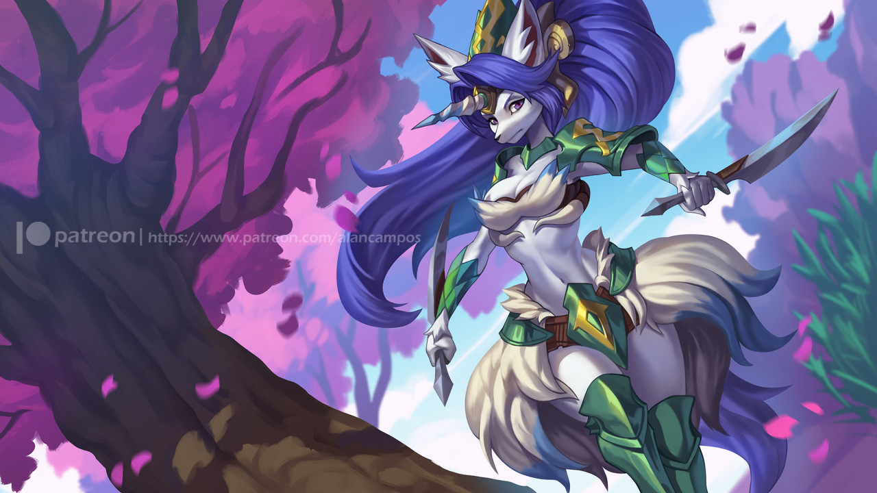 Sierra - Legends of Mana - Furry, Art, Legend of Mana, Alanscampos, Nature, Weapon, Sierra