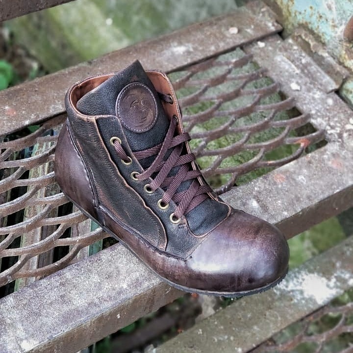 Handmade sneakers - My, Leather sneakers, Handmade, Leather products