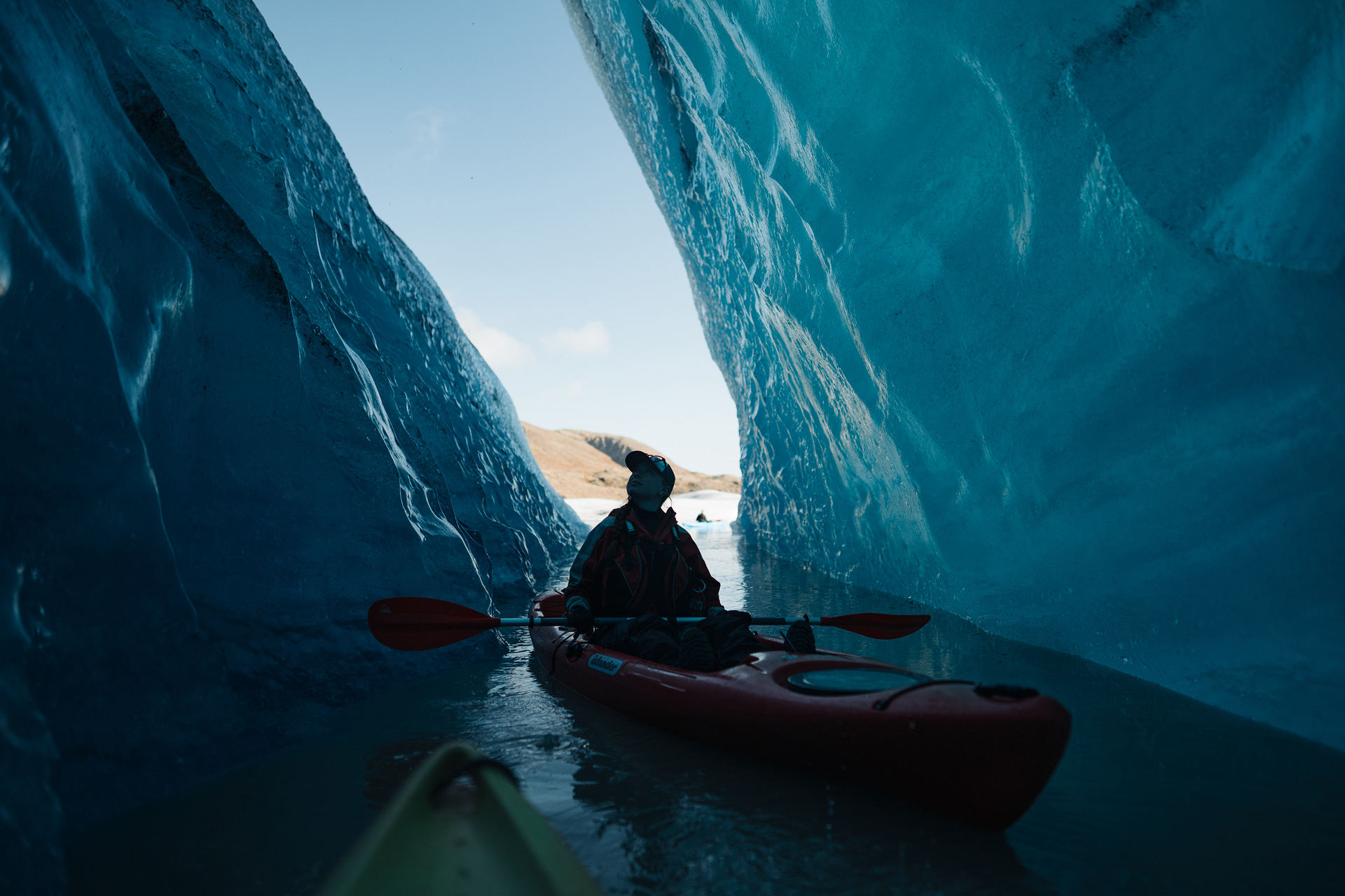 Small icebreakers in the lagoon of the Heinabergson glacier - My, Iceland, Travels, Kayak, Iceberg, glacial lake, Lagoon, Longpost