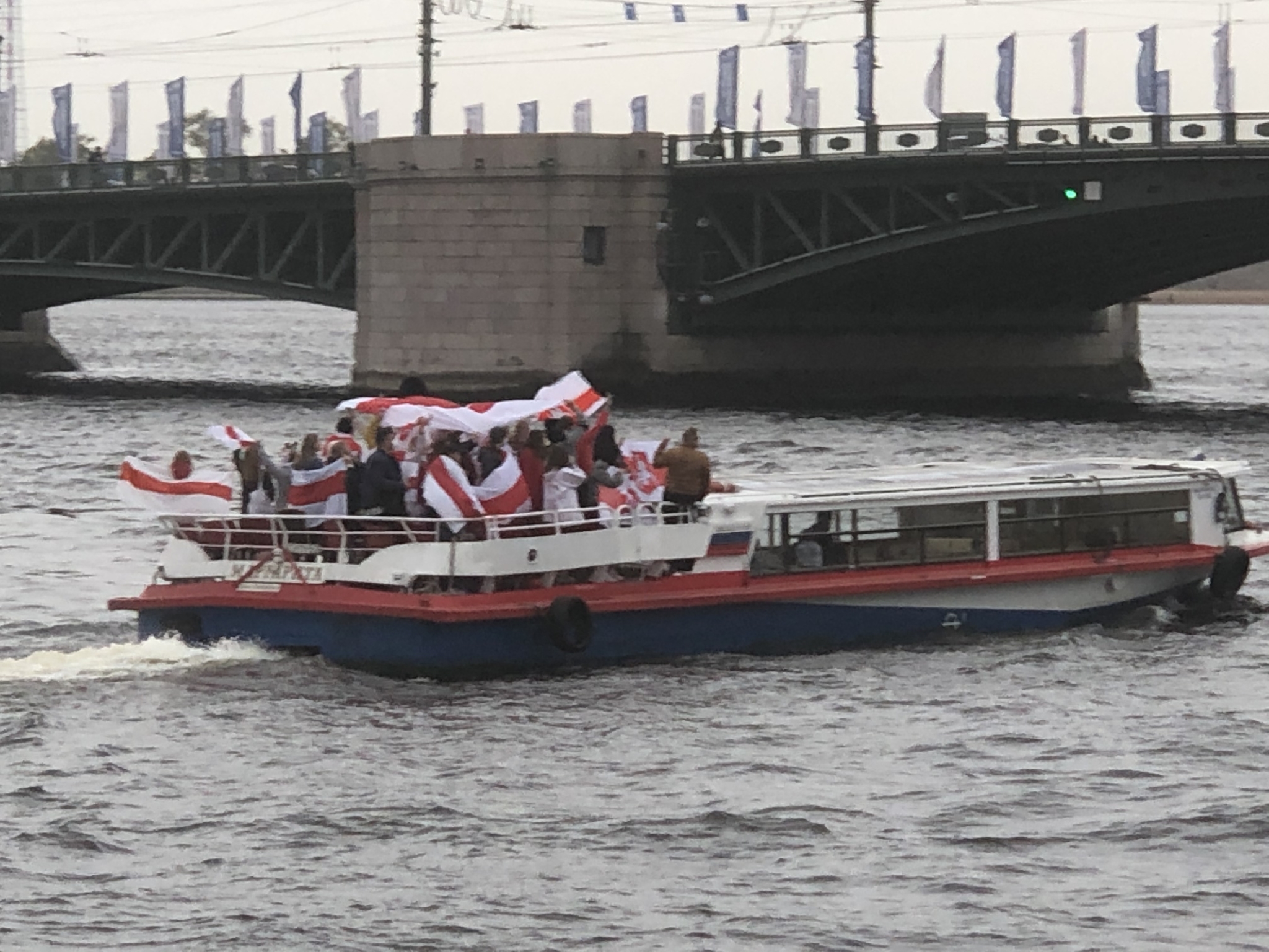 Белорусы на Неве - Моё, Протесты в Беларуси, Санкт-Петербург, Нева